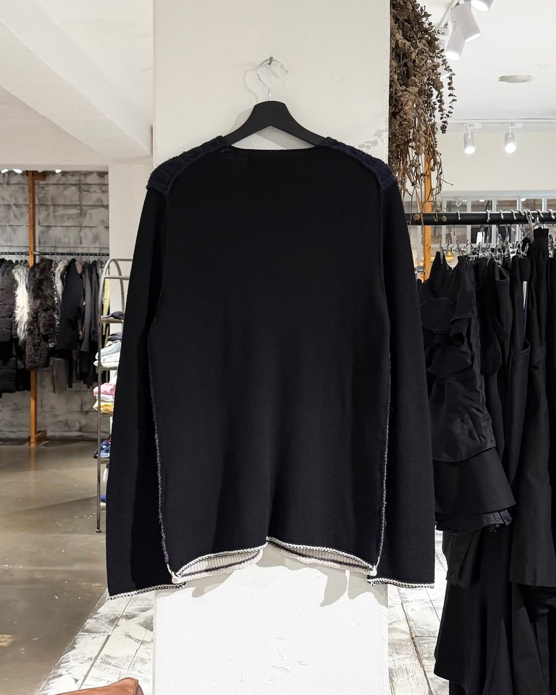 꼼데가르송 옴므 플러스 네이비 그라데이션 니트 집업  상품이미지6