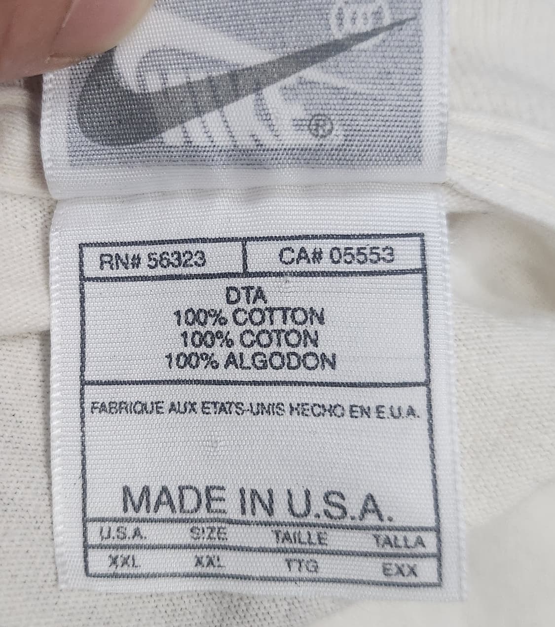 90s 나이키 ACG  USA 로고 반팔티 2XL 상품이미지4