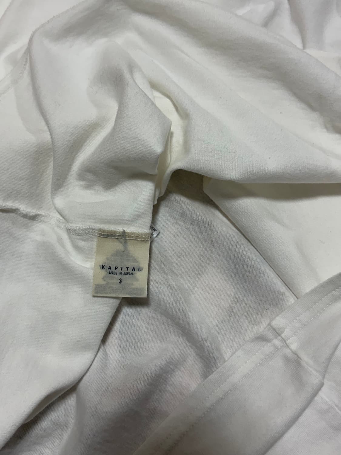 캐피탈 텐지쿠 슬리브리스 티셔츠 화이트 상품이미지6