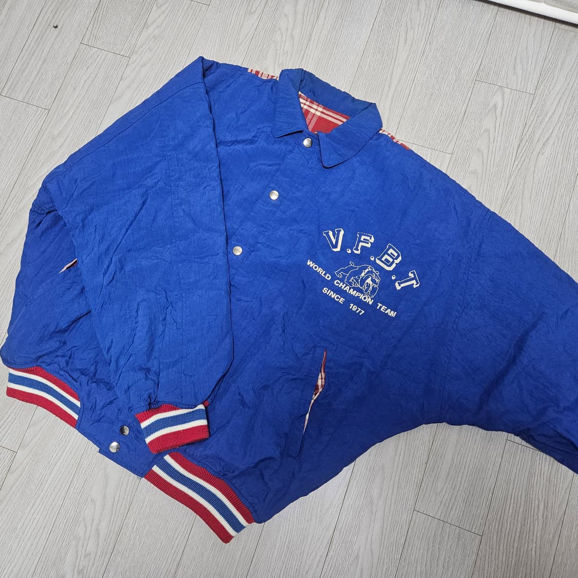 90s USA 빈티지 리버시블 나일론 자켓 상품이미지5