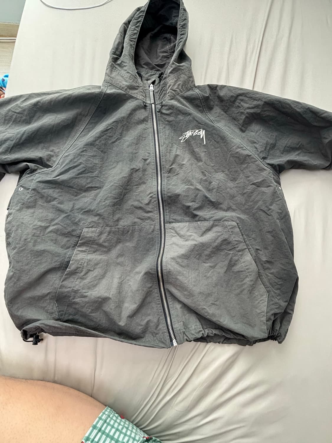 스투시 웨이브 다이 비치 쉘 자켓 블랙 2xl 상품이미지1