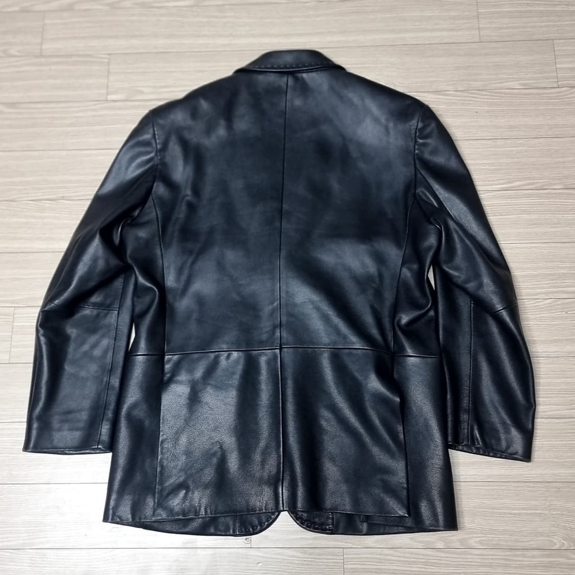 LG패션 마에스트로 블랙 가죽 남성 자켓(100) 상품이미지3