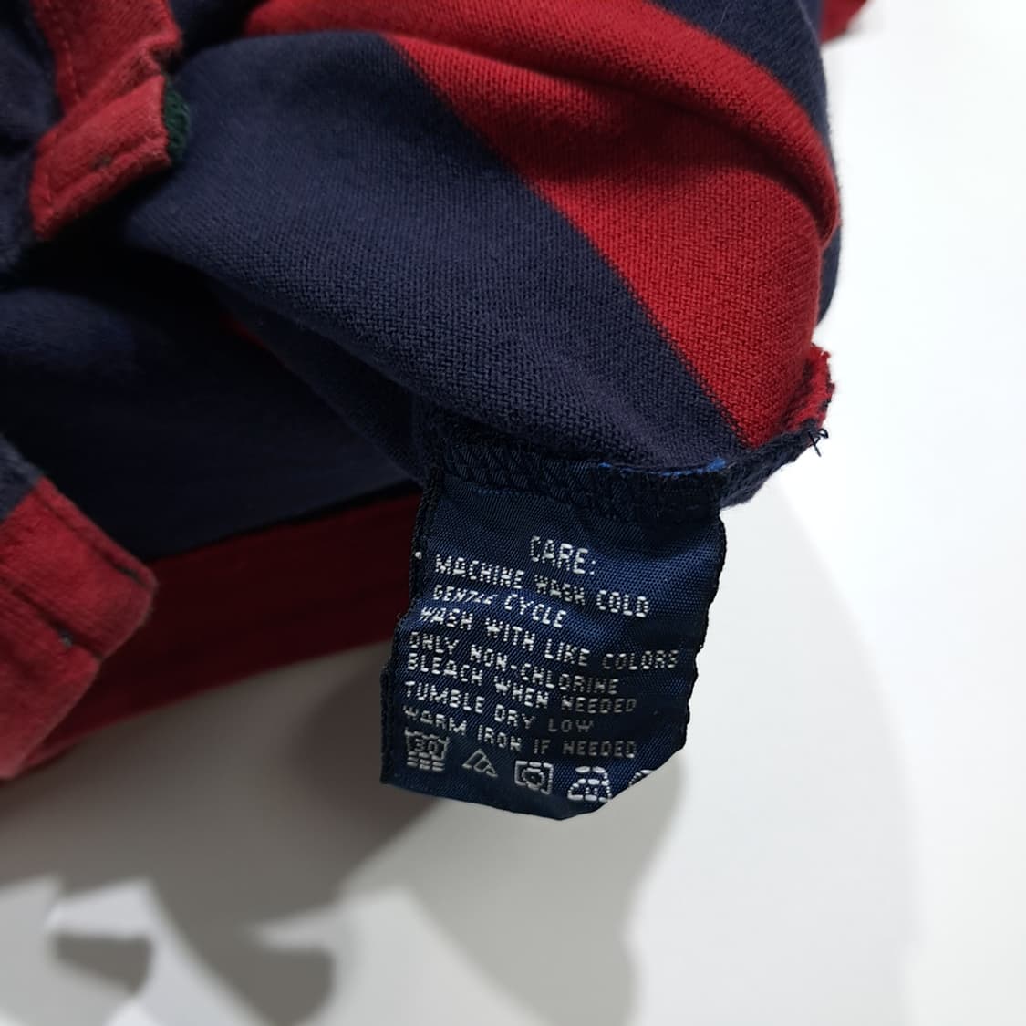 CK032 M 폴로 90s 크레스트 럭비 스트라이프 원피스 상품이미지5