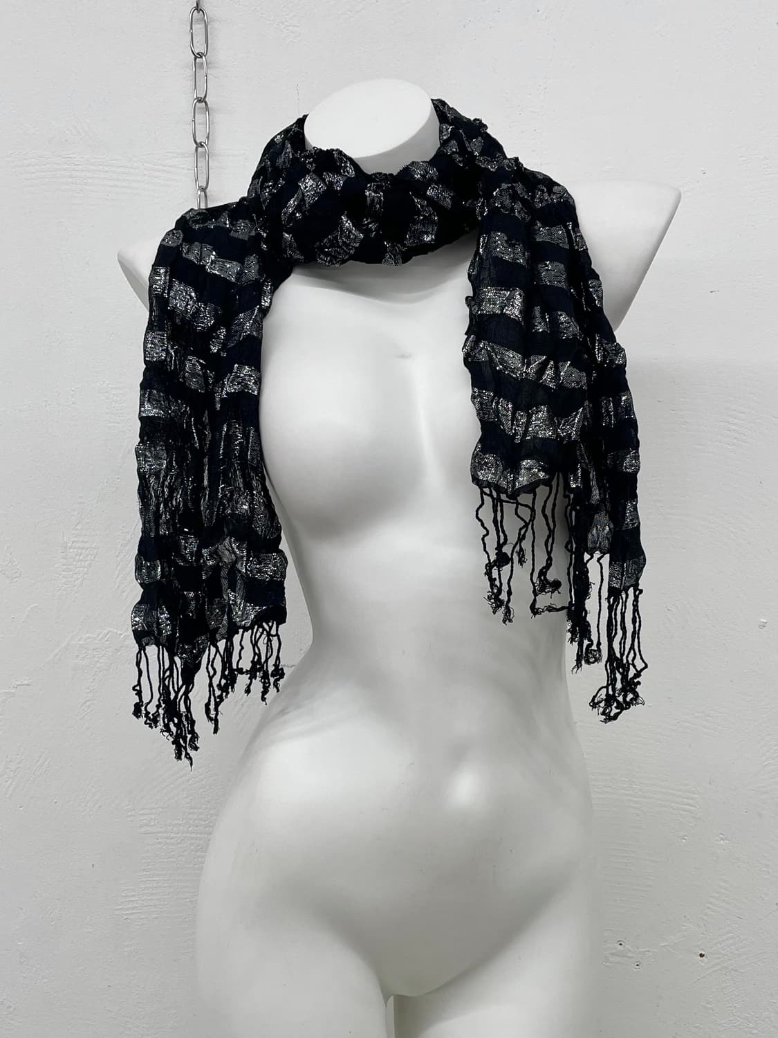 펑크 락시크 스트라이프 수술 머플러  상품이미지6