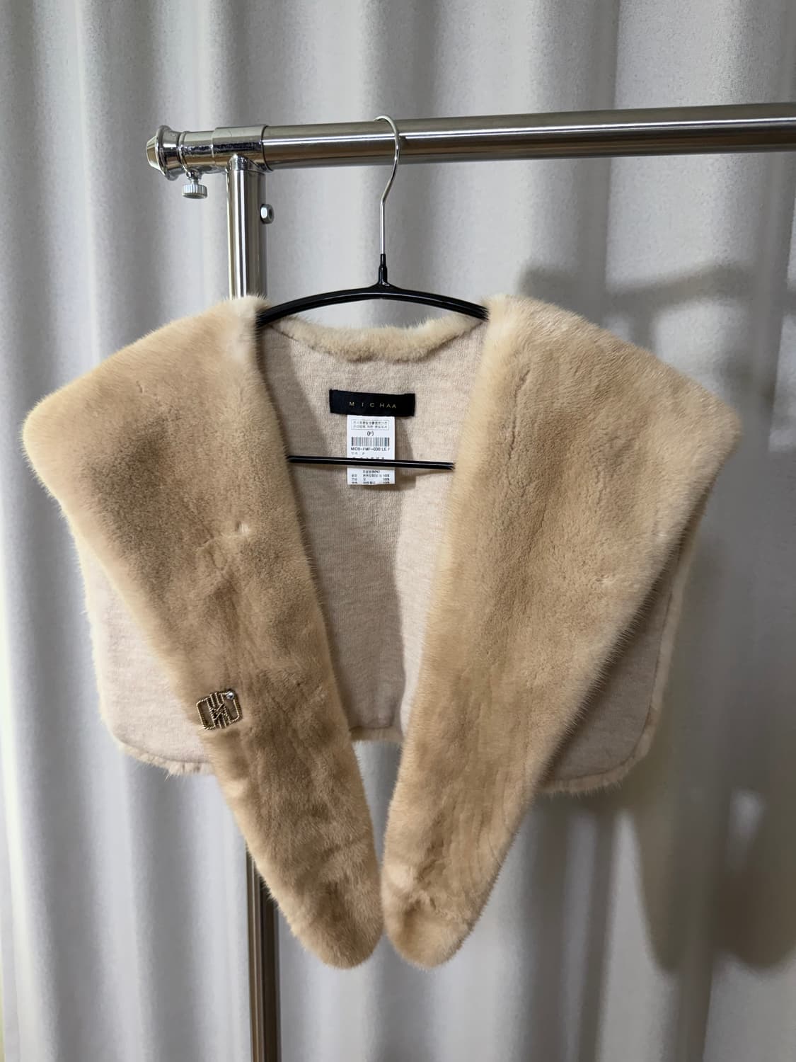 MICHAA 미샤 리얼 퍼 밍크 머플러 - 미착용 새상품 상품이미지2