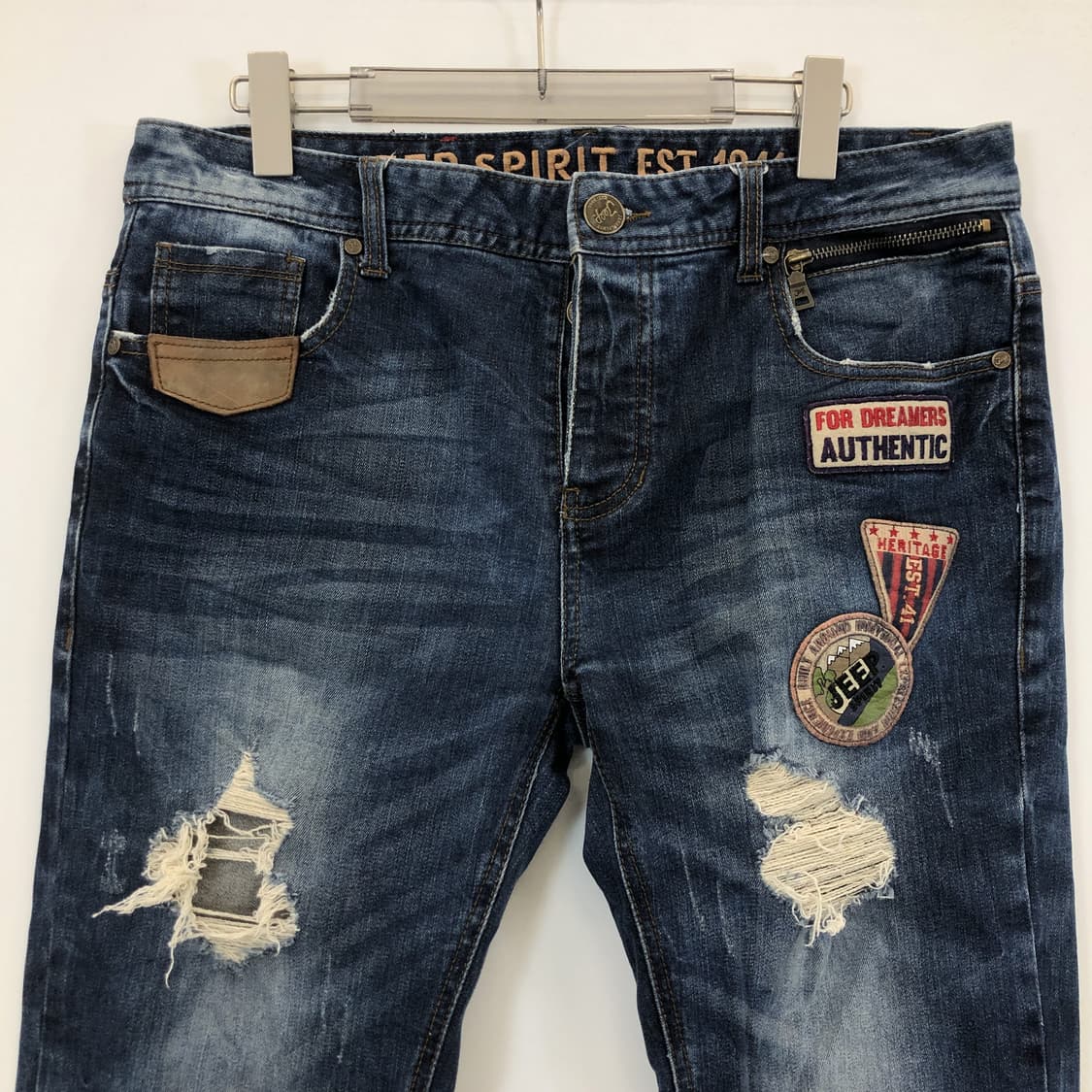 지프 패치로고 청바지 34 인치 상품이미지2