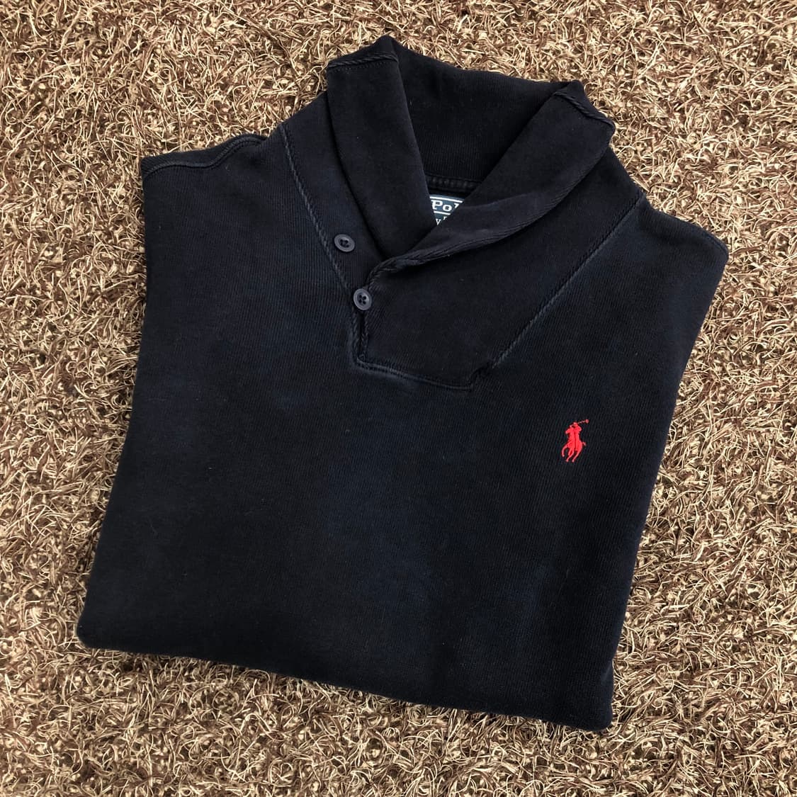 폴로 랄프로렌 숄카라 코튼 니트 상품이미지1