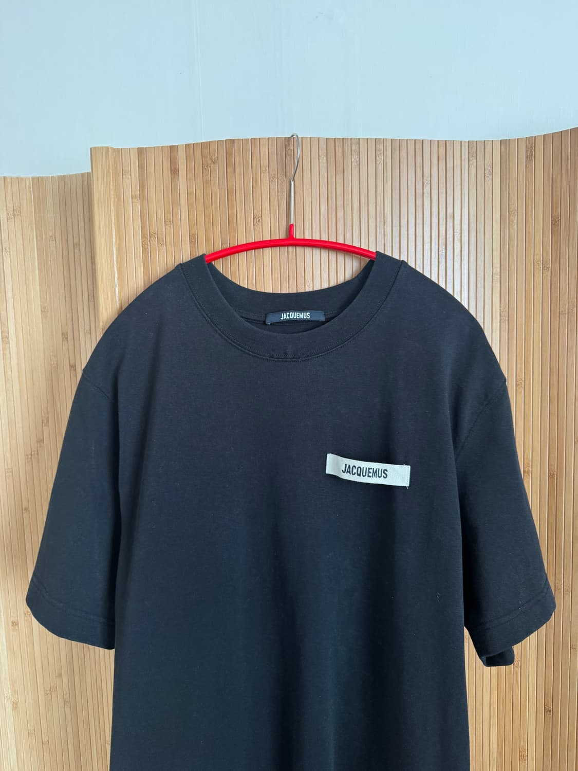 자크뮈스 Le T-Shirt Gros Grain 블랙 XL / 오버핏 상품이미지9