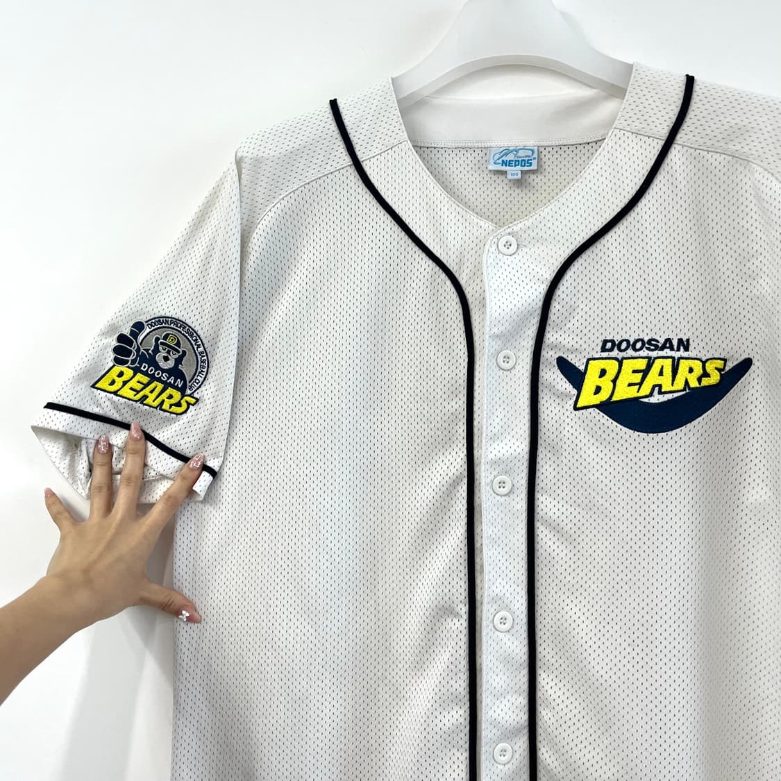 두산베어스 노마킹 올드 반달 홈 유니폼 상품이미지4