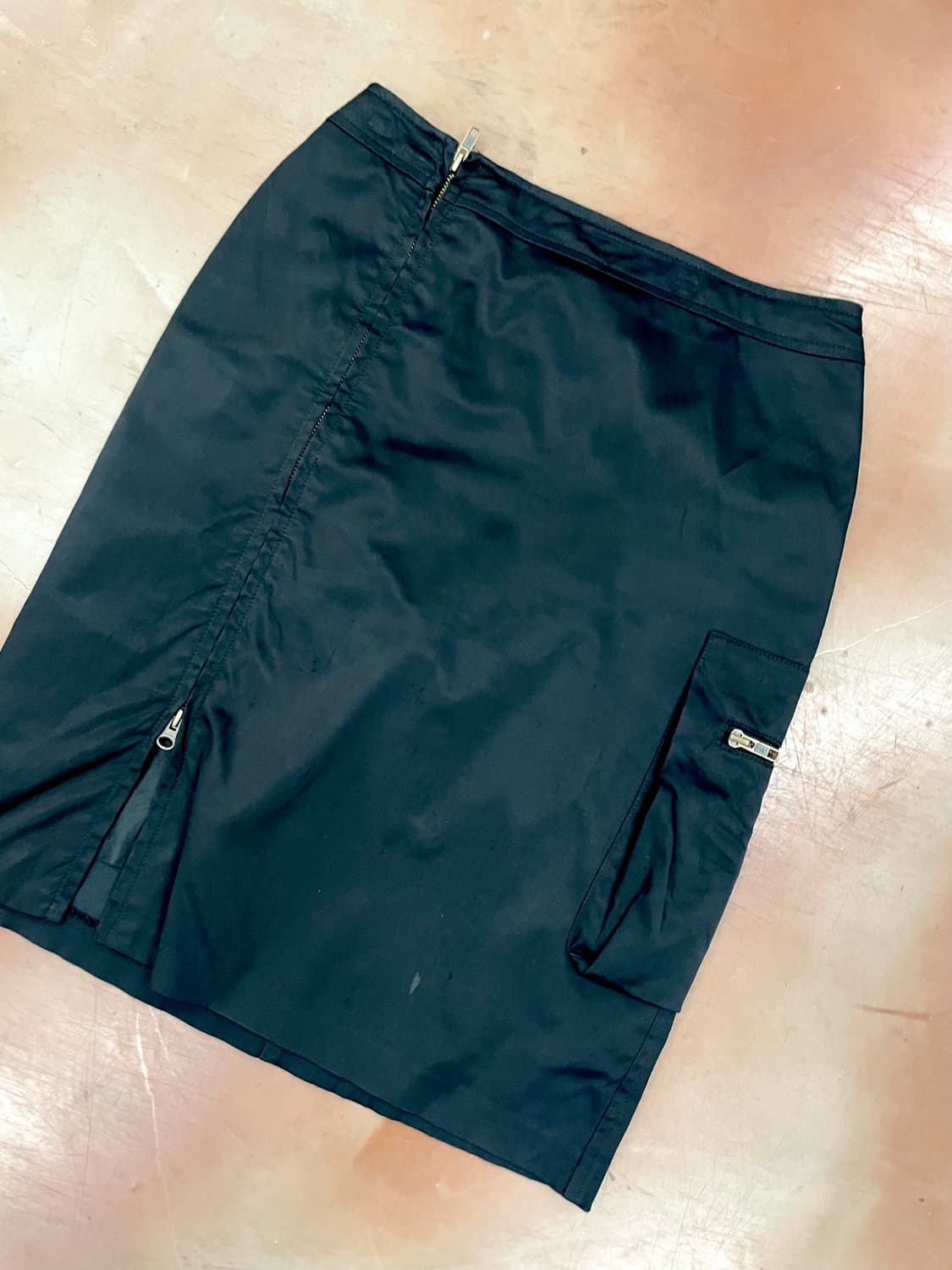 Zipper Black details cargo skirt 상품이미지4