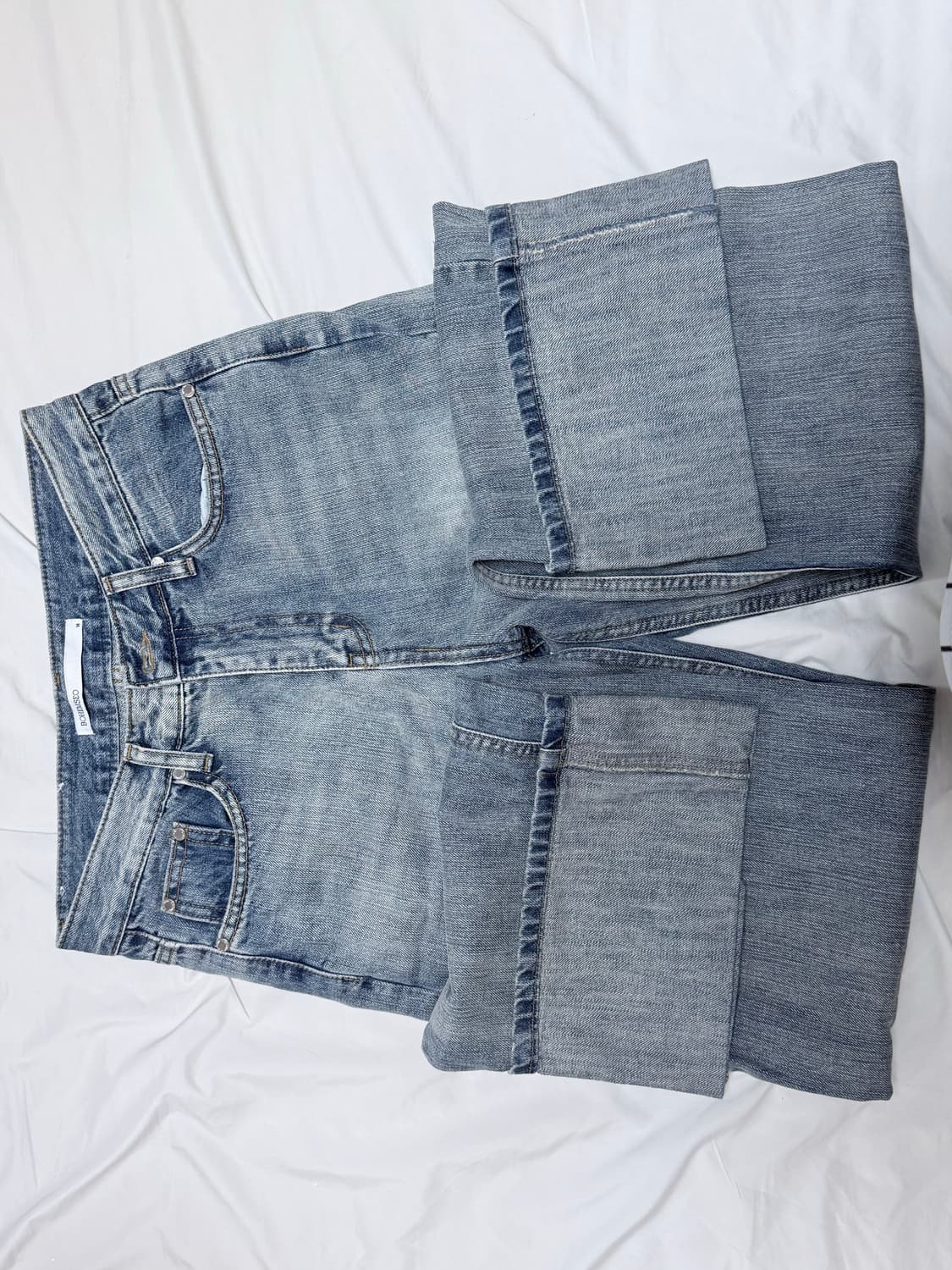 보헤미안서울 와이드 롤업 데님 팬츠 M 상품이미지3