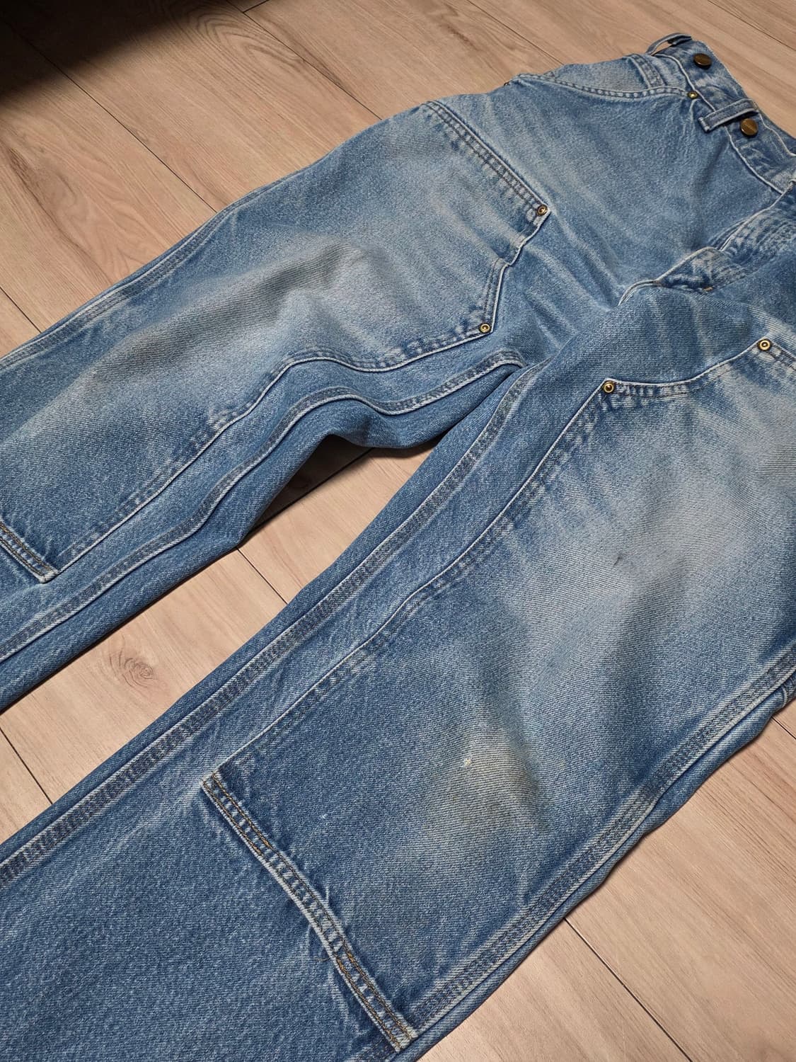 [35"] 빈티지 칼하트 더블니 데님팬츠 팝니다 상품이미지3