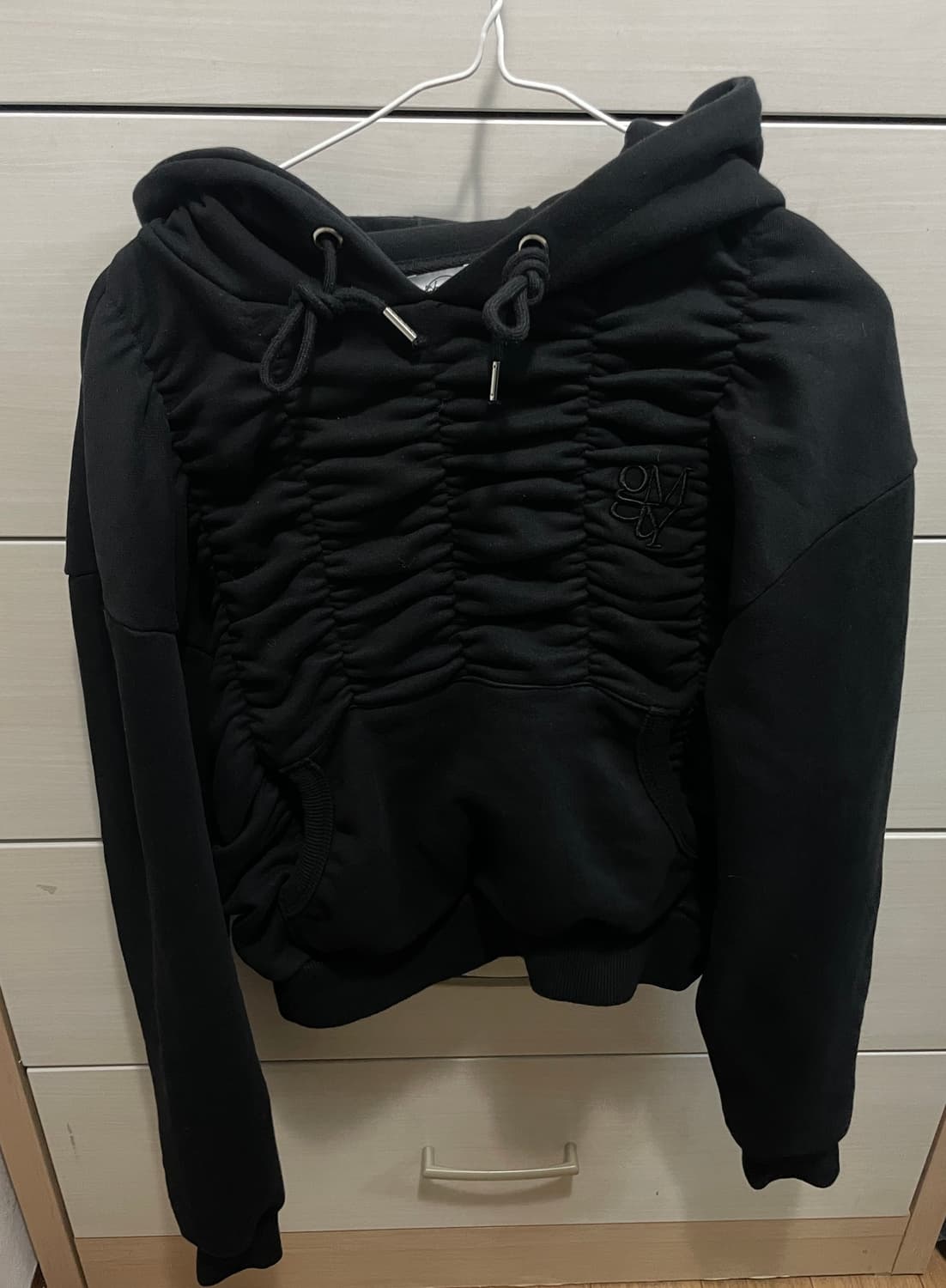 김미더영 셔링 후드집업 상품이미지1