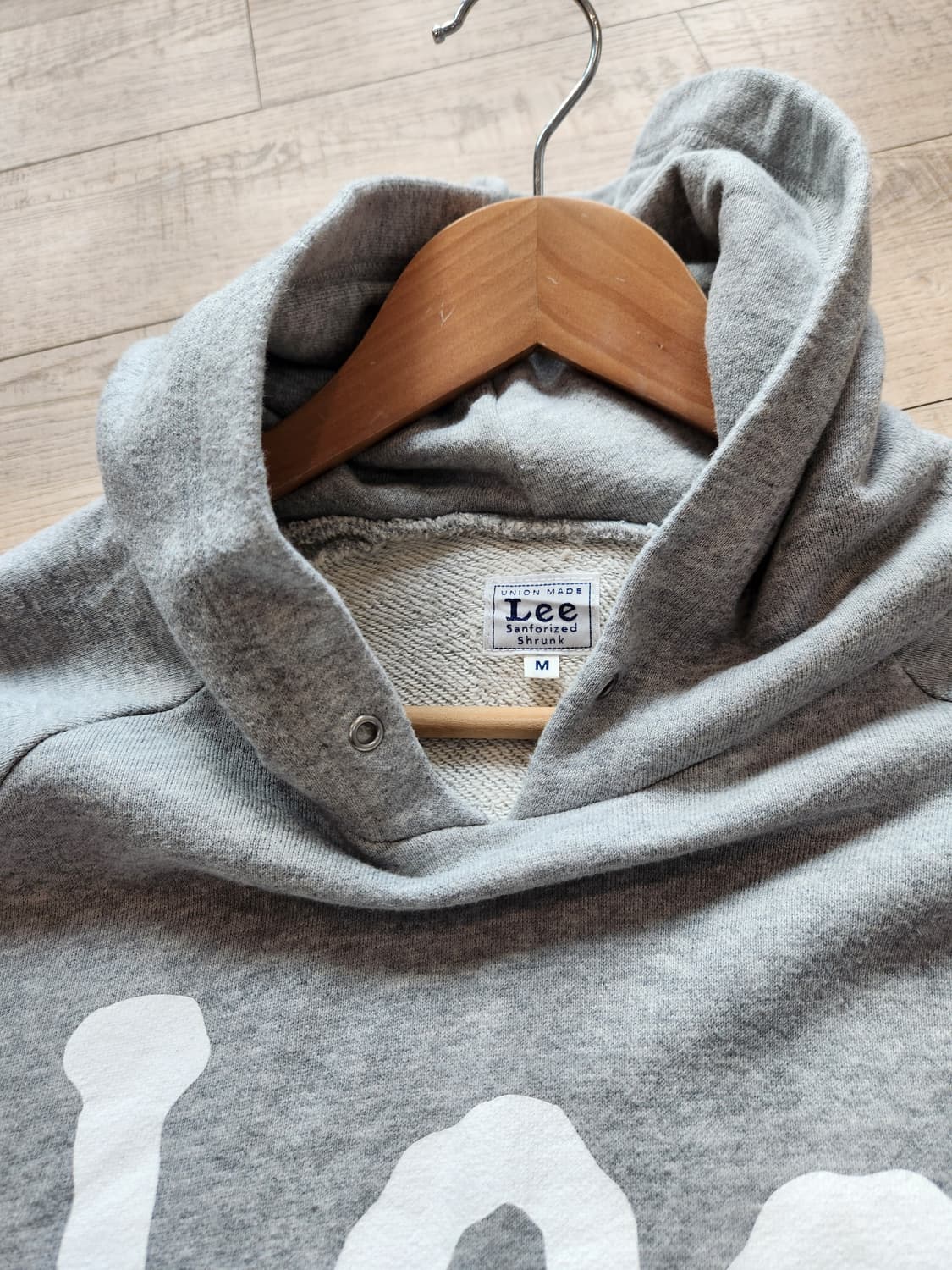 여자 LEE 회색 후드티 M 상품이미지3