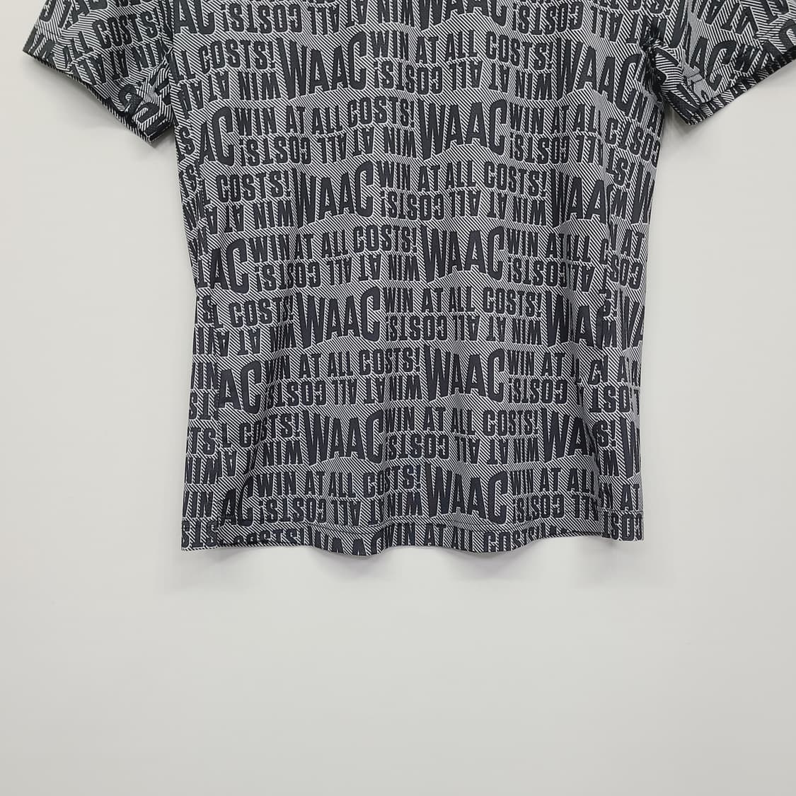 [정품] 왁(WAAC) 남성 슬로건 패턴 반팔 골프 티셔츠 (95/1사이 상품이미지4