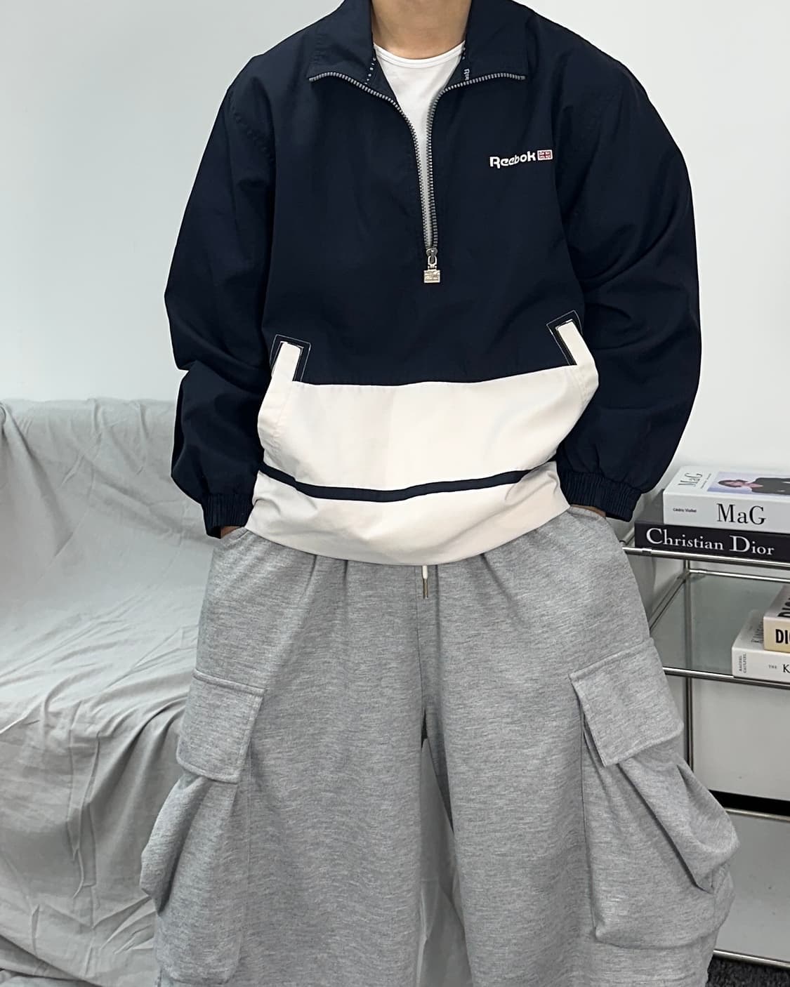 리복 클래식 하프집업 아노락 바람막이 90 상품이미지1