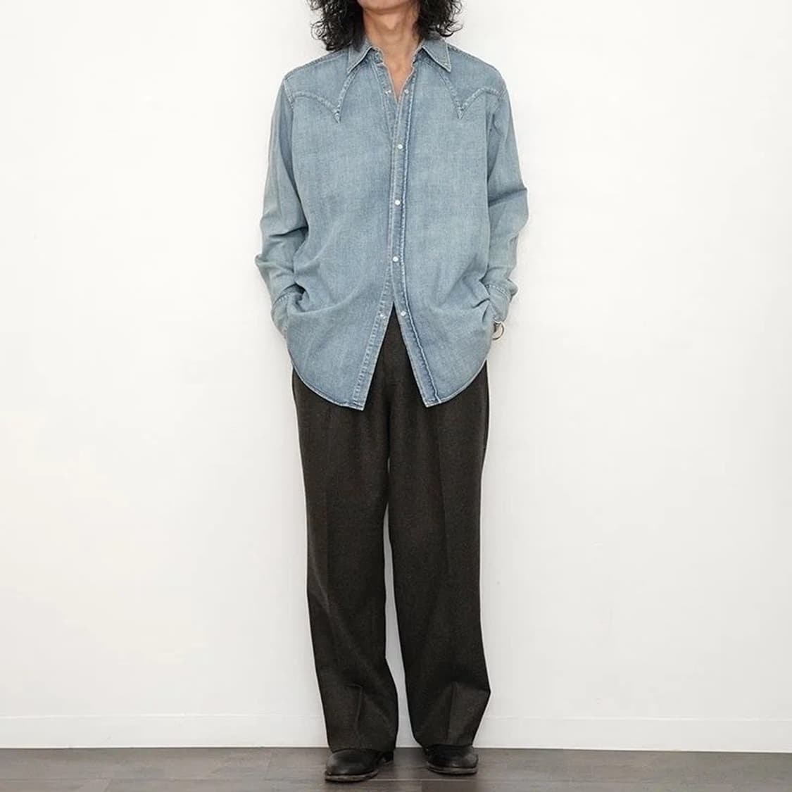 마티앤선즈 LOZ 웨스턴 데님셔츠 3사이즈 상품이미지7