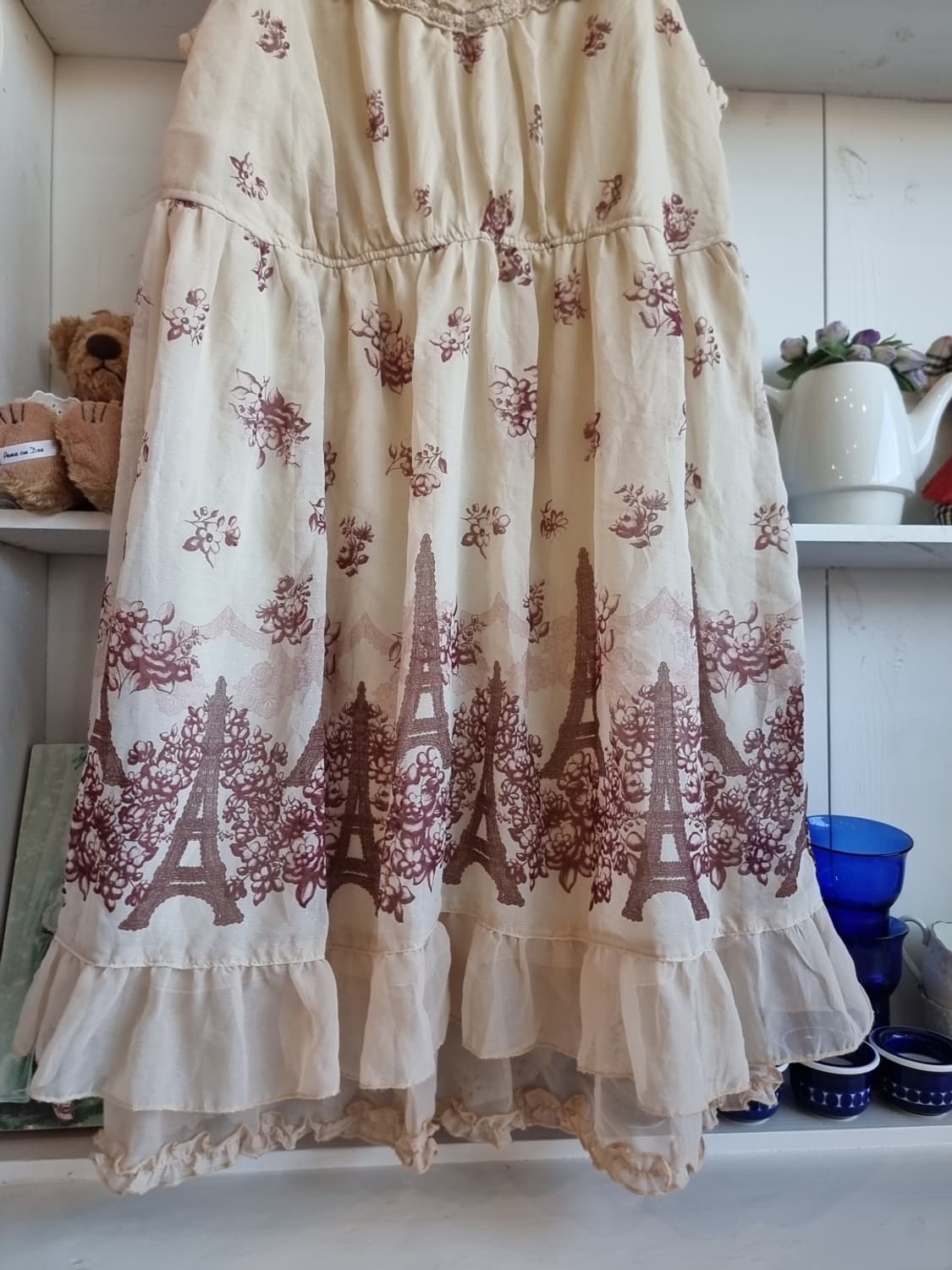 axes femme(악시즈팜므) 에펠탑 플라워 자수 원피스 상품이미지3