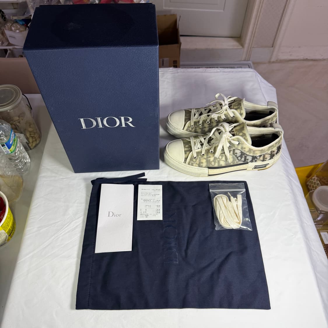 디올 B23 오블리크 캔버스 로우 스니커즈 상품이미지9