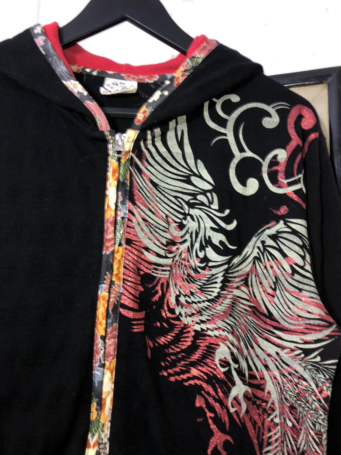 Oriental Pattern Pheonix Hood Zipup 상품이미지3