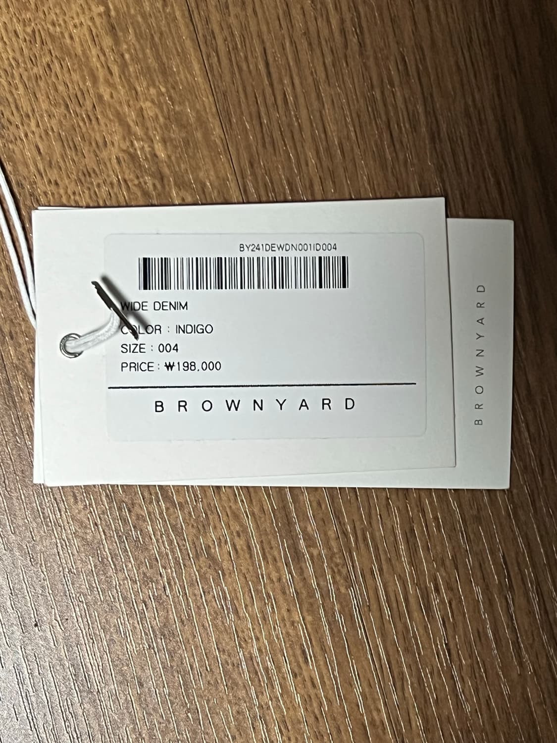 브라운야드 와이드 데님 인디고 4사이즈 상품이미지9