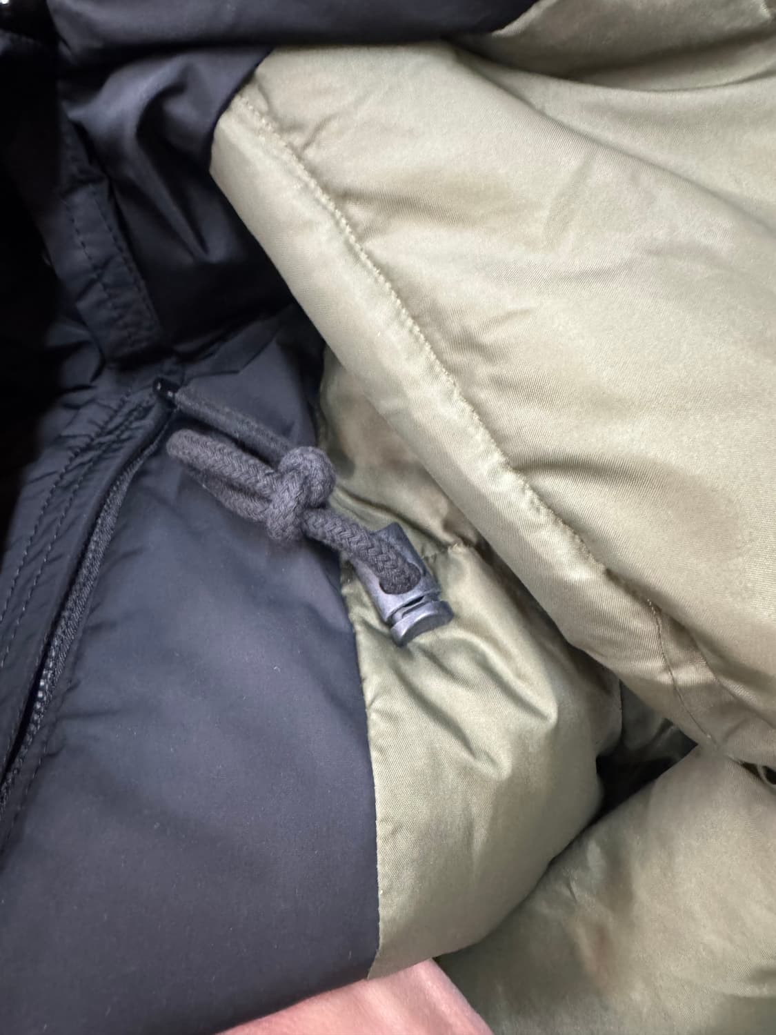 디젤 하이넥 후드털 야상패딩 100(L) 상품이미지9