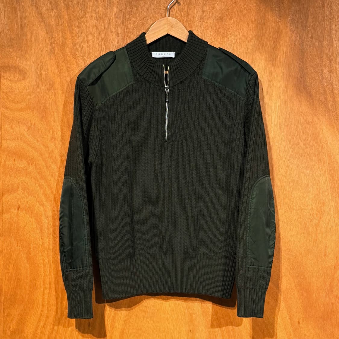 산드로 옴므 하프집업 울 코만도 니트 M 상품이미지1