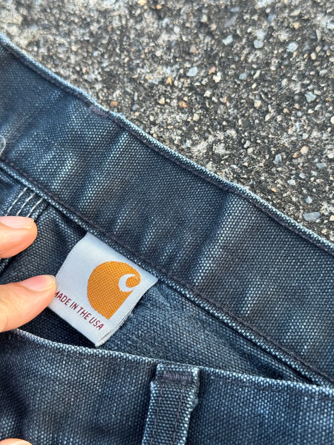 00S 빈티지 칼하트 B01  더블니 카펜터 블랙 36 상품이미지6