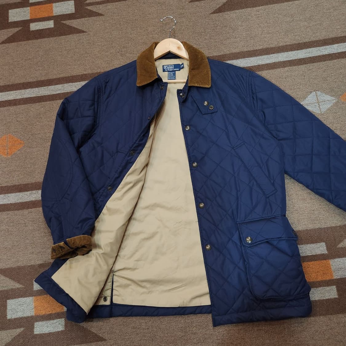 폴로랄프로렌 네이비 퀼팅 자켓 M 105 상품이미지3