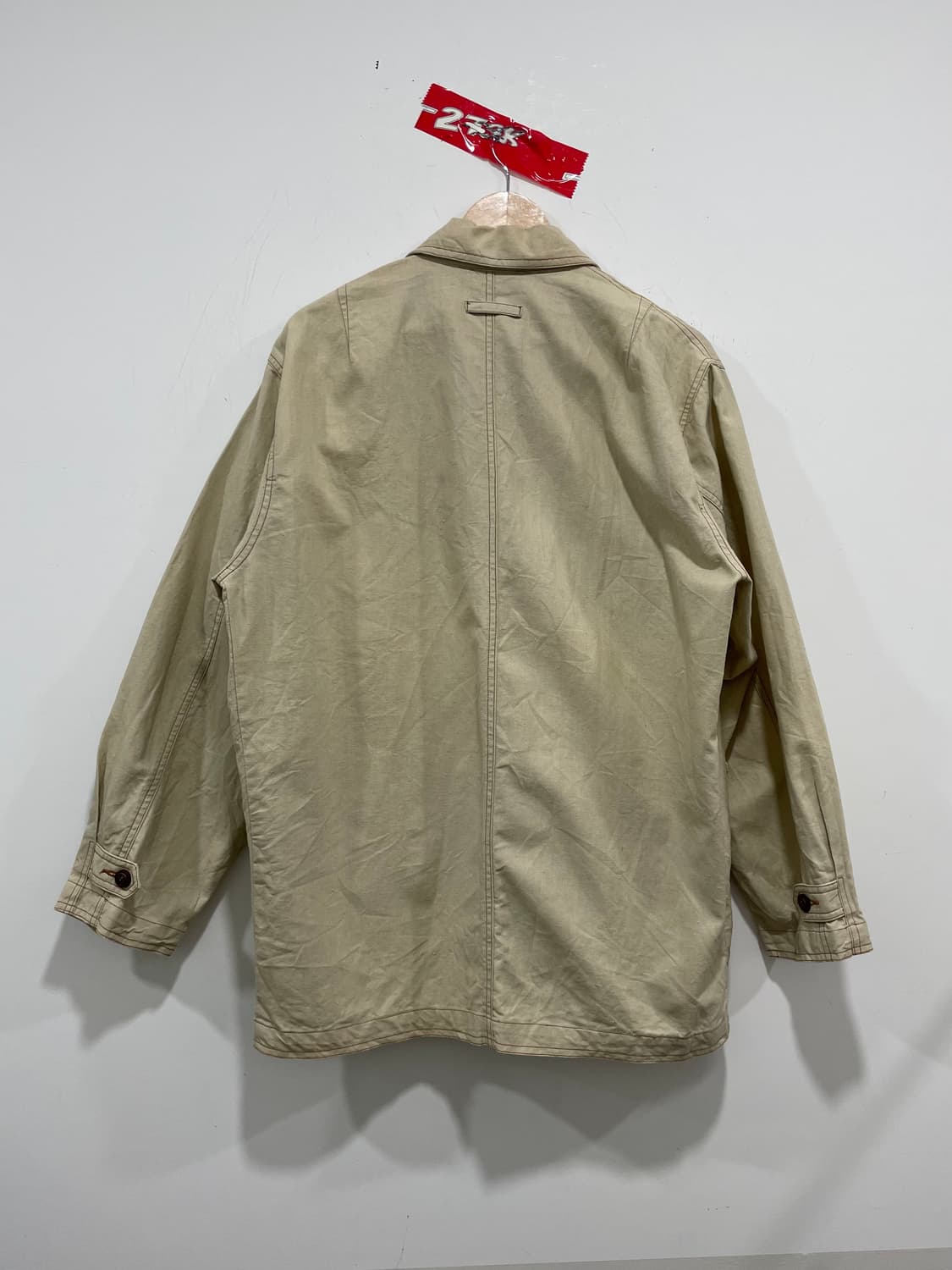 90‘s Jpn Cubic Measure 린넨 사파리 초어자켓 상품이미지3