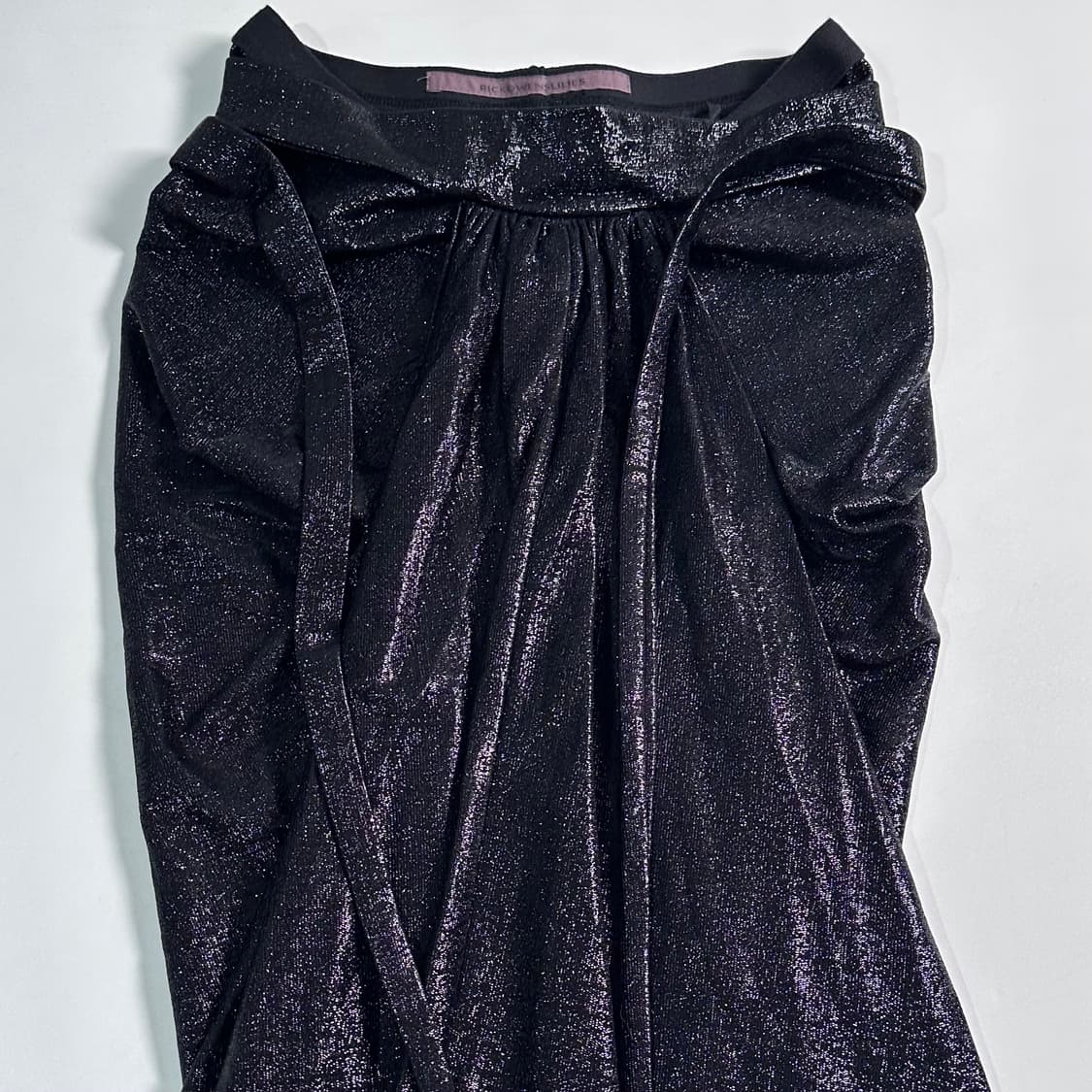 릭오웬스 릴리스 드레이프 글리터 스커트 상품이미지2