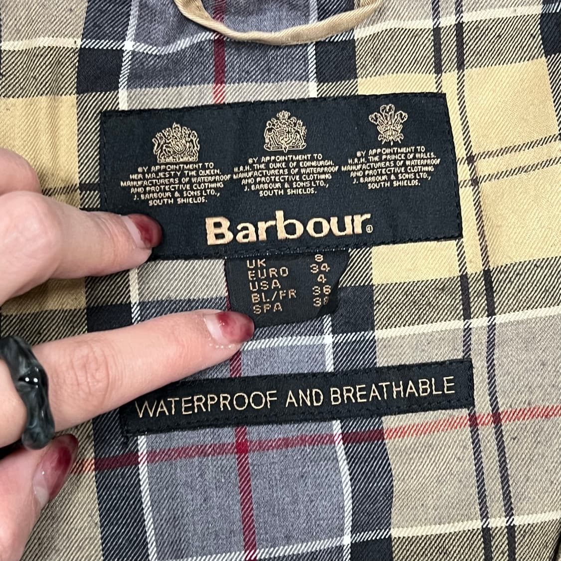 바버 워크 헌팅 자켓 v0733 상품이미지7