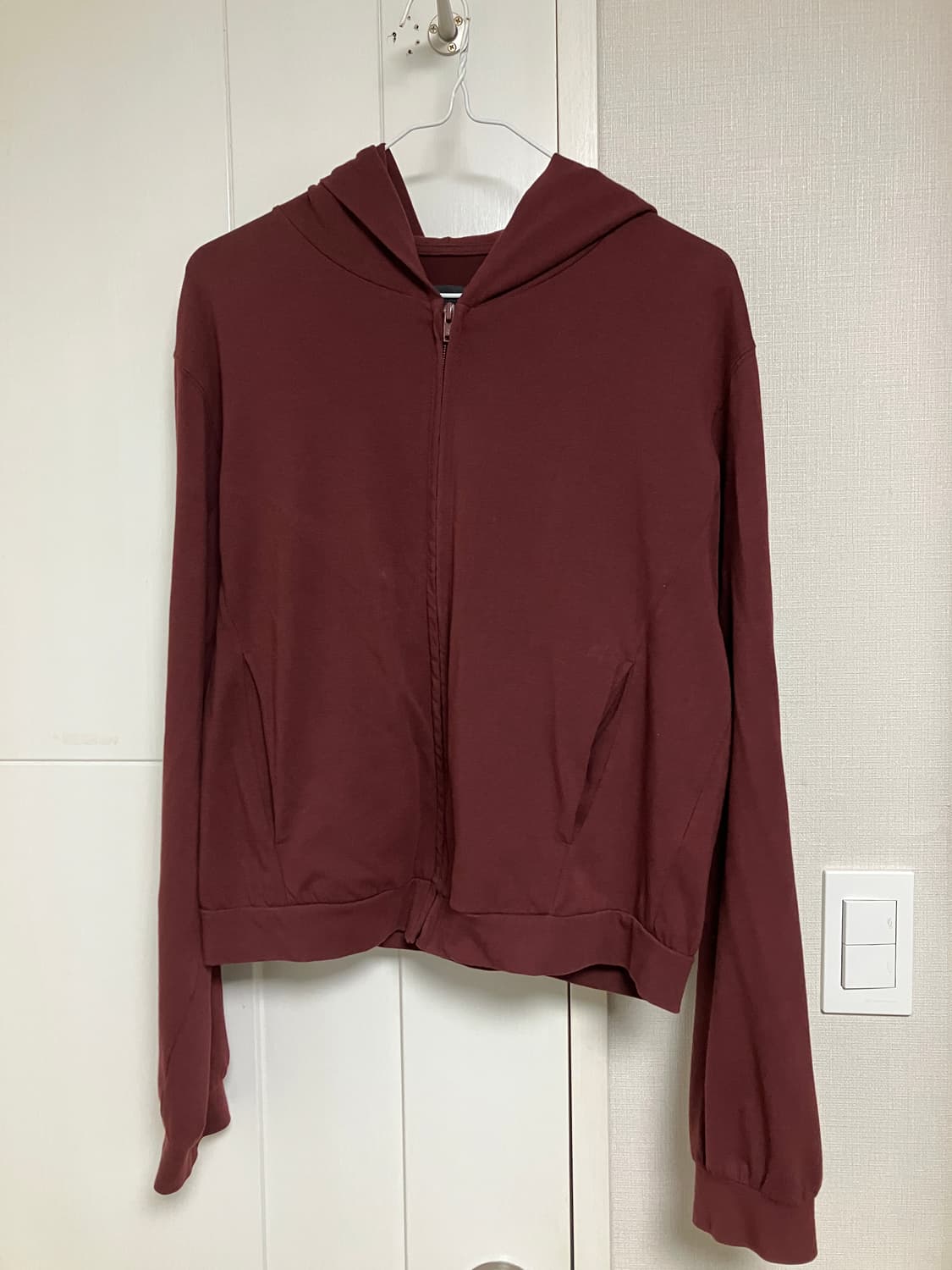 [2] 머듈 라운지 후드집업 버건디 상품이미지1