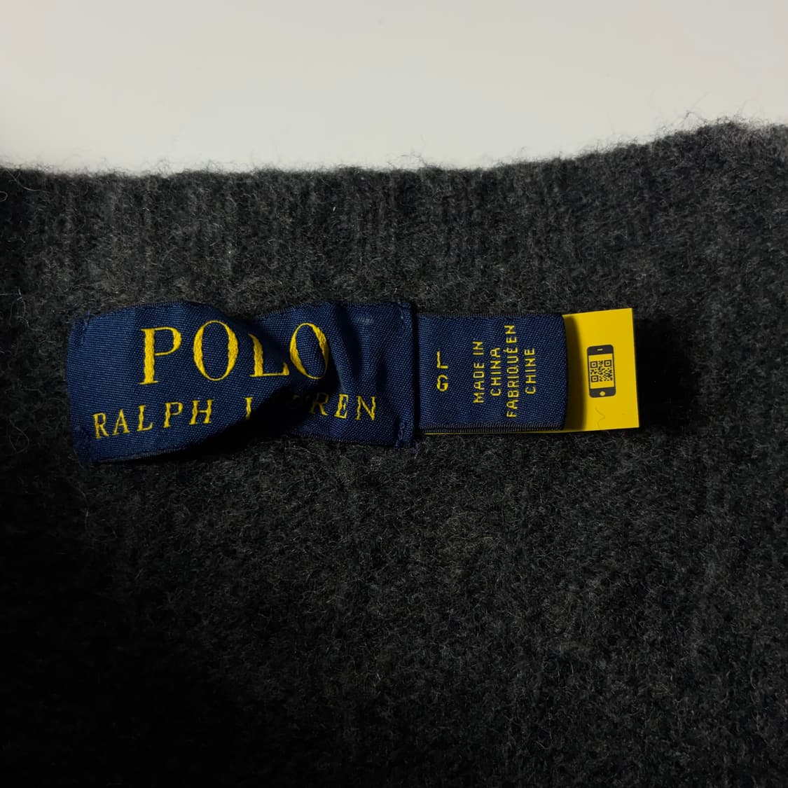 Polo  폴로 랄프로렌 신형 자수 울 캐시미어 그레이 케이블 니트  상품이미지4