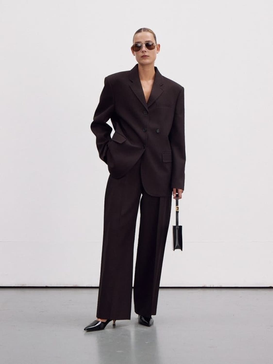 23fw 렉토 버진울 빈티지 스프라이트 브라운 자켓 상품이미지2