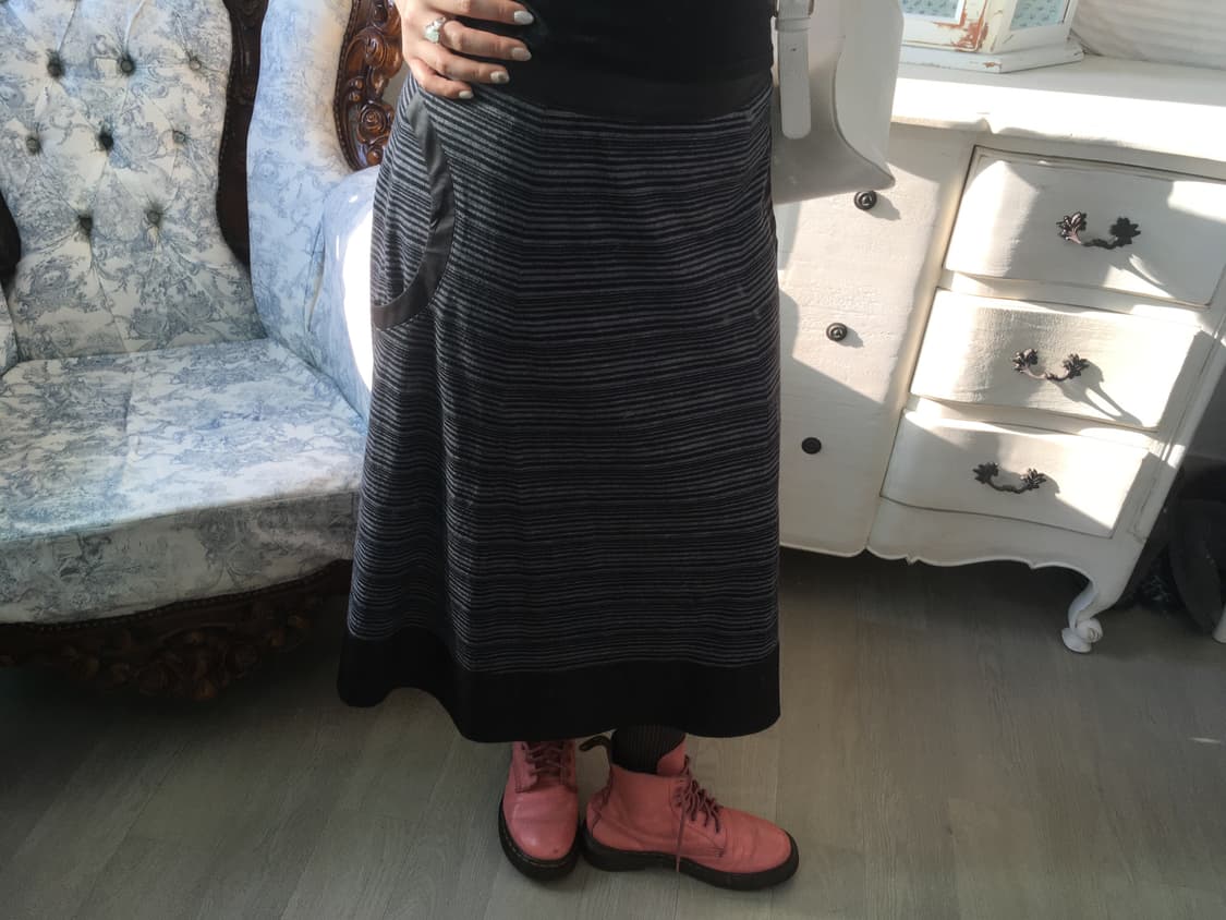 일본빈티지 아카이브 스트라이프 롱스커트 상품이미지2