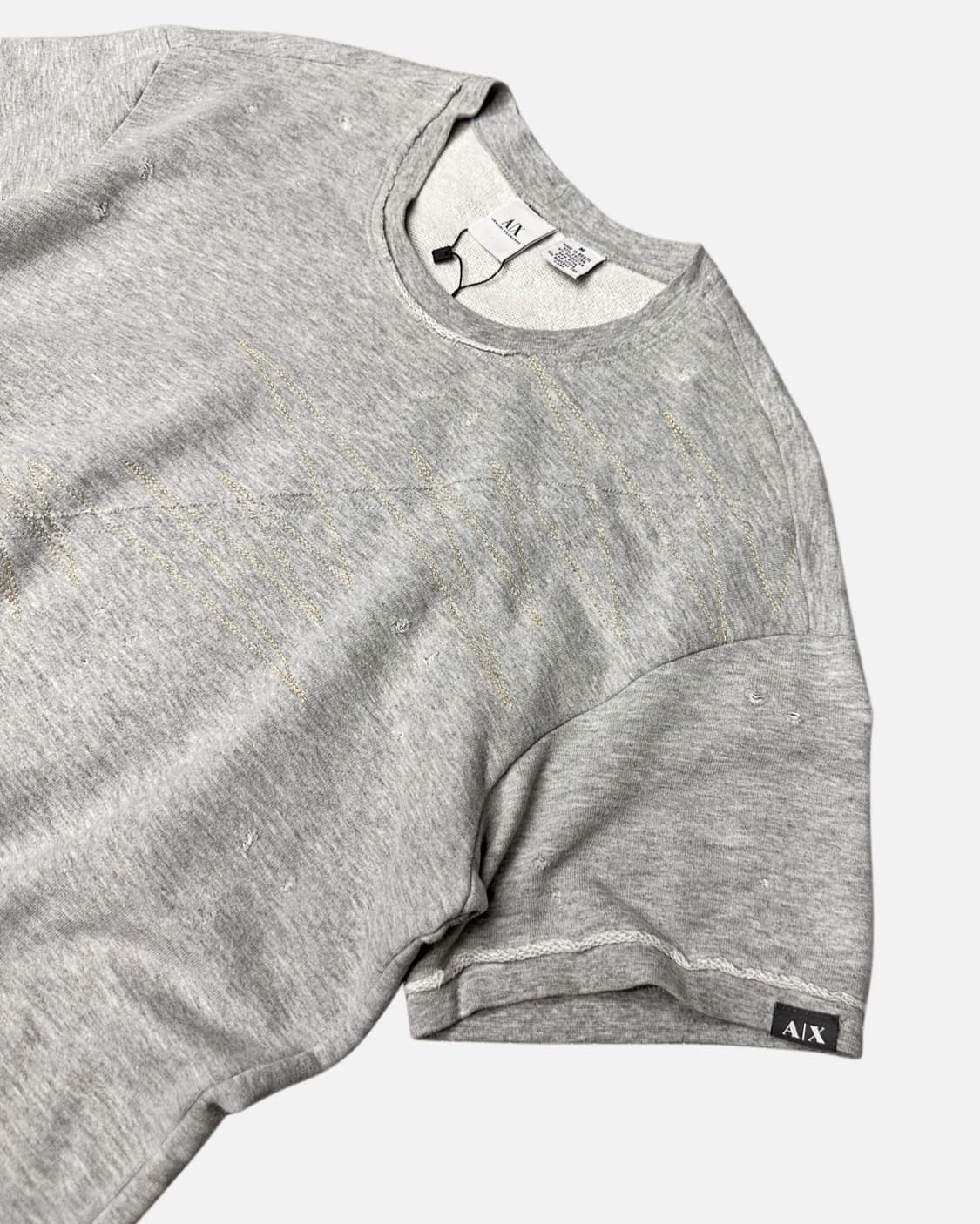 damage detail grey t-shirt 상품이미지2