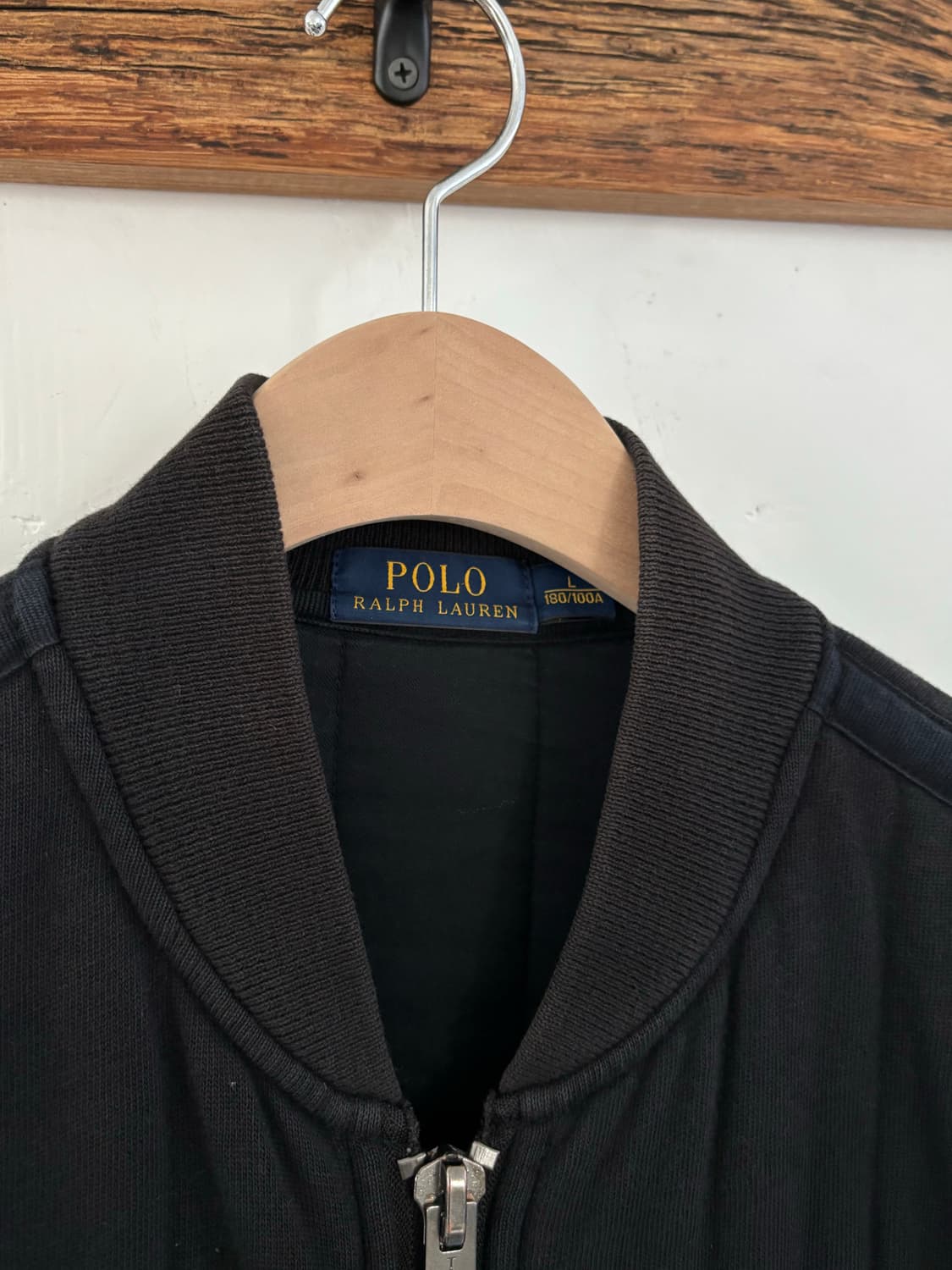 Polo 폴로 랄프로렌 신형 블랙 코튼 봄버 자켓 상품이미지4
