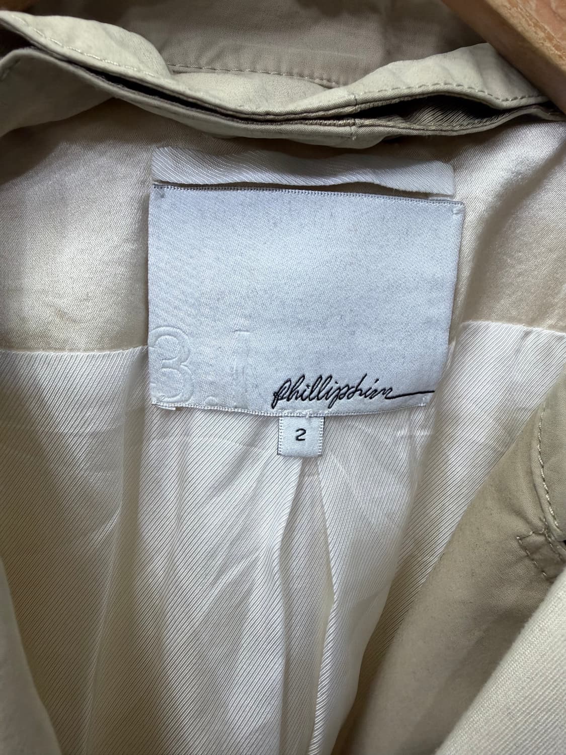 정품) 3.1 필림립 여성 아이보리 이중 자켓 2 상품이미지7