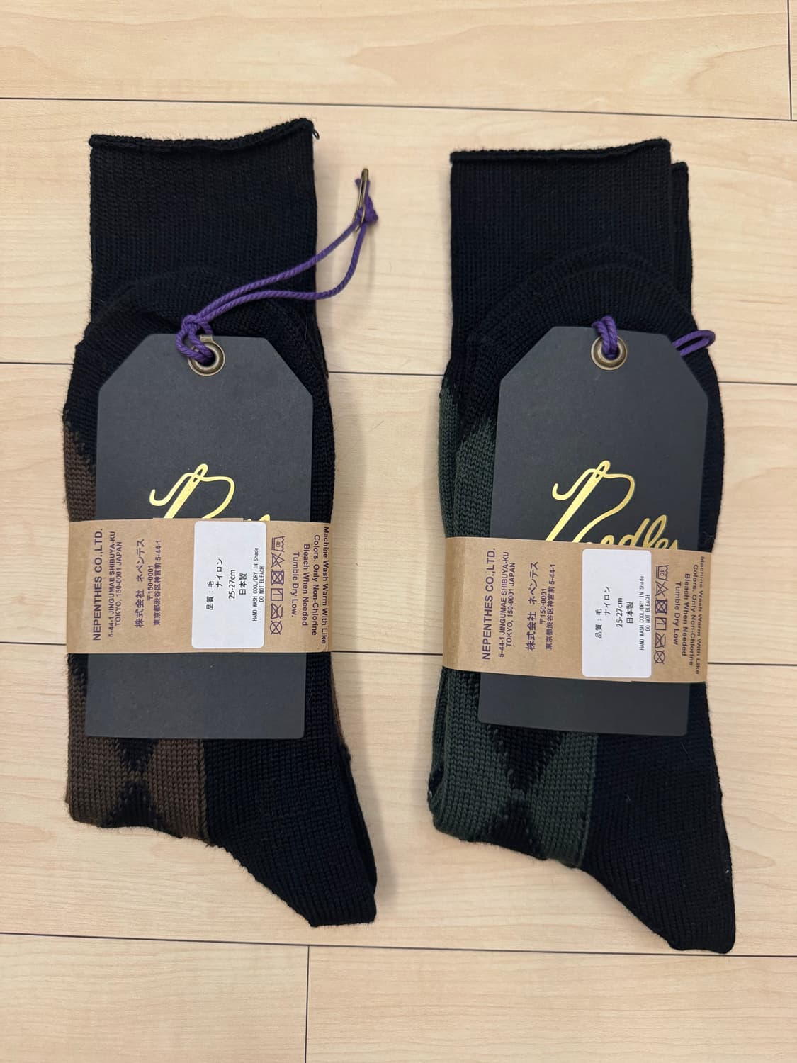 니들스 울 양말 두 켤레 상품이미지2