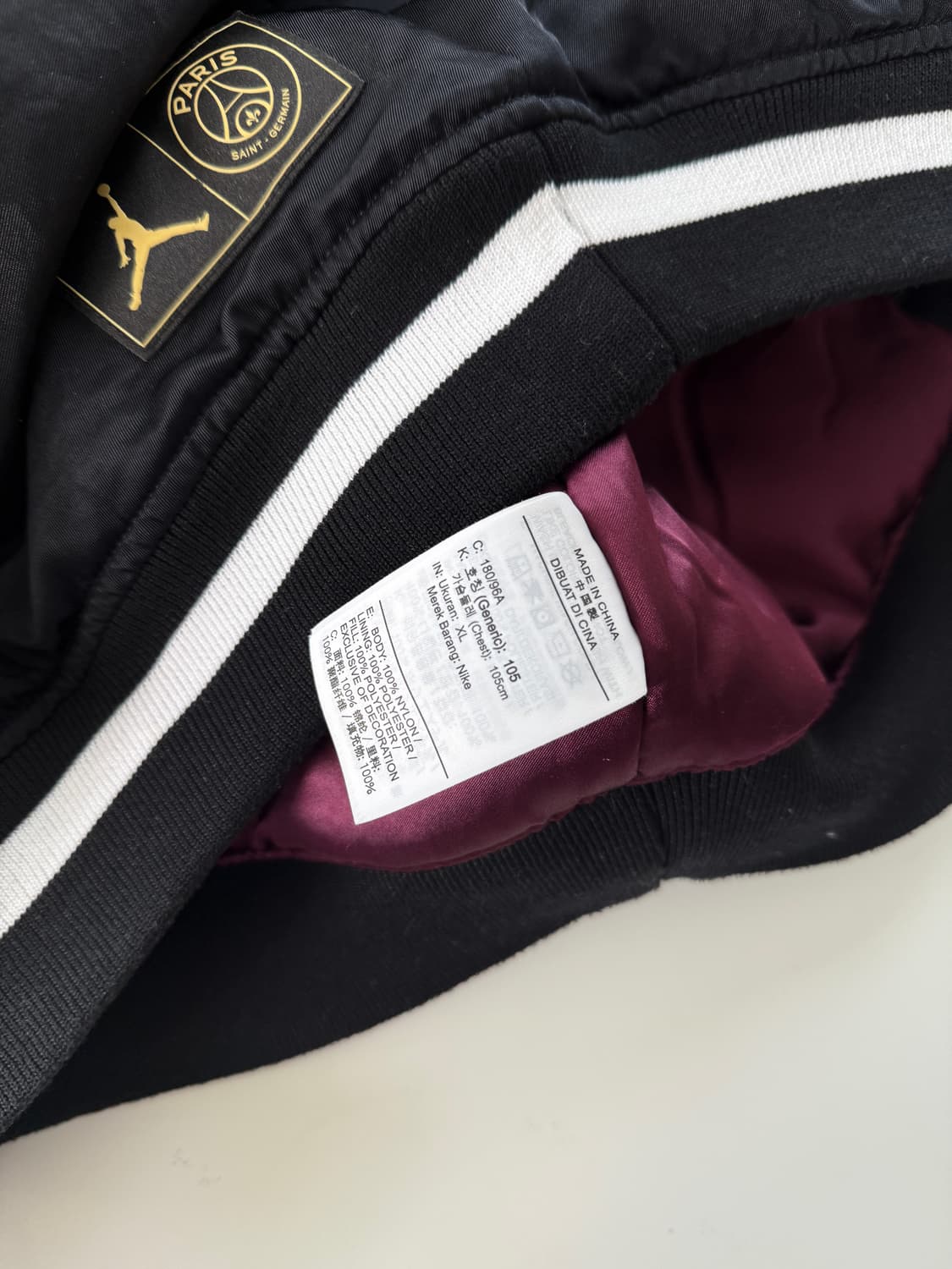 나이키 조던 x 파리 생제르망 오버핏 바시티 점퍼 자켓 상품이미지9