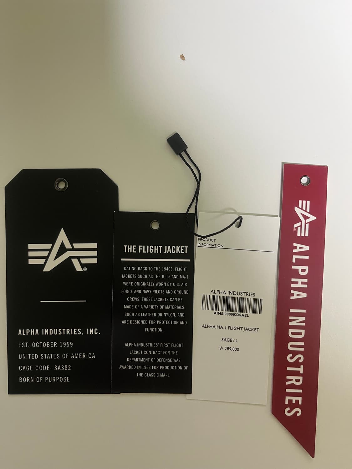 알파인더스트리 MA-1 Flight Jacket (L size) 상품이미지4