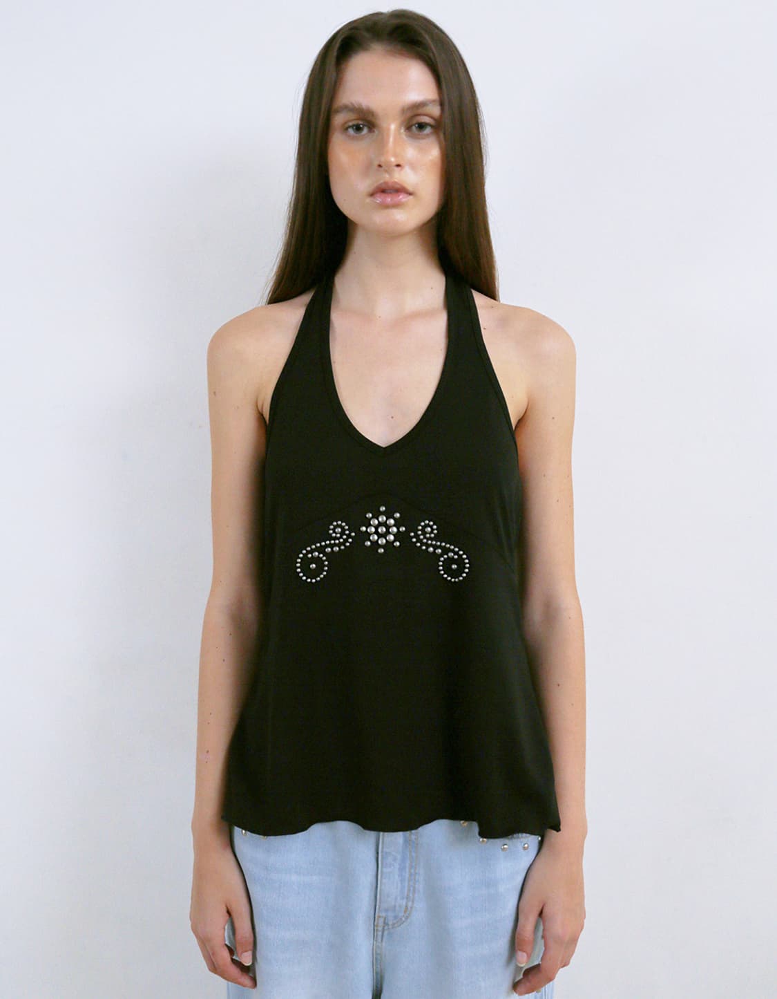 polysooem STUDDED HALTER TOP 상품이미지1