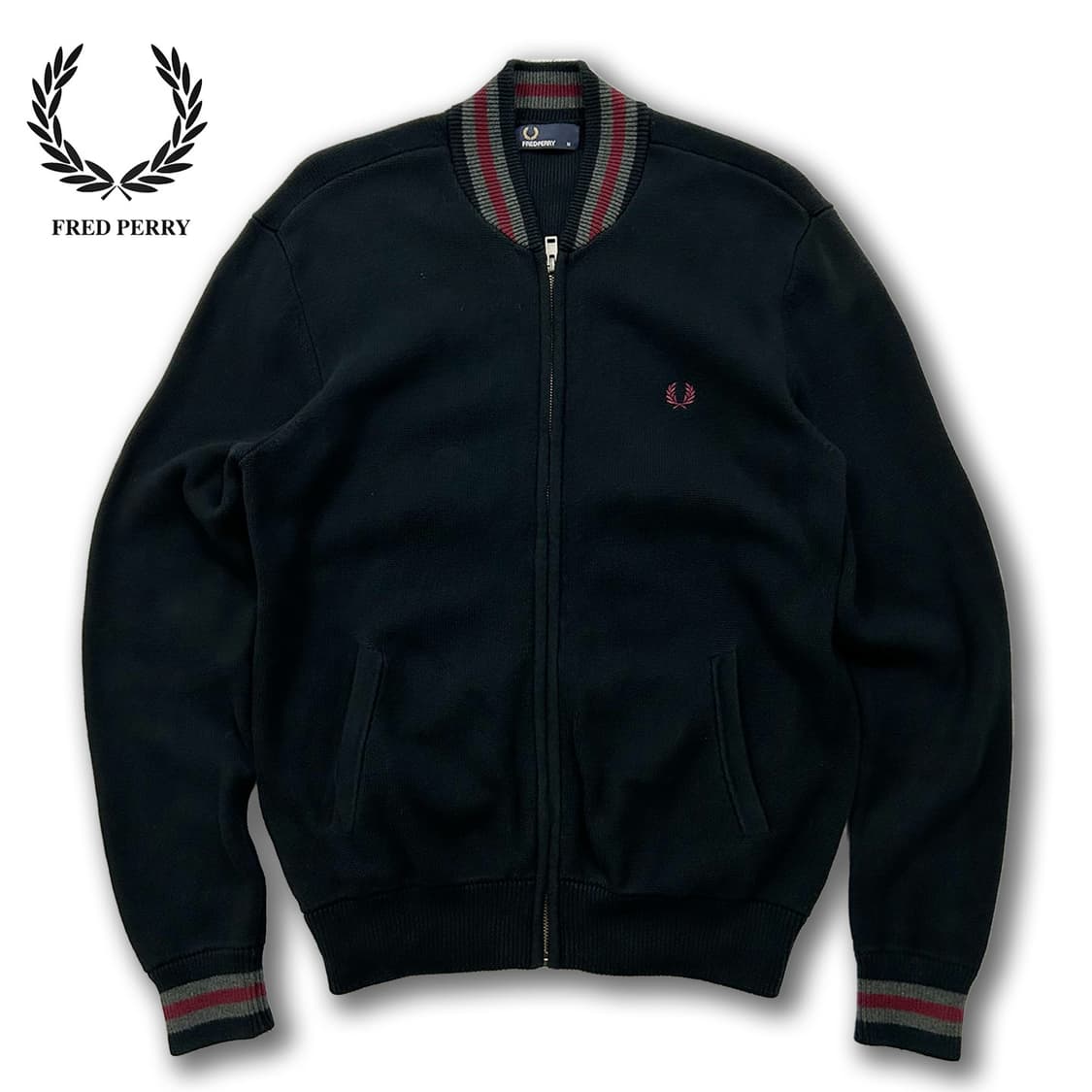 프레드페리 니트 자켓 상품이미지1