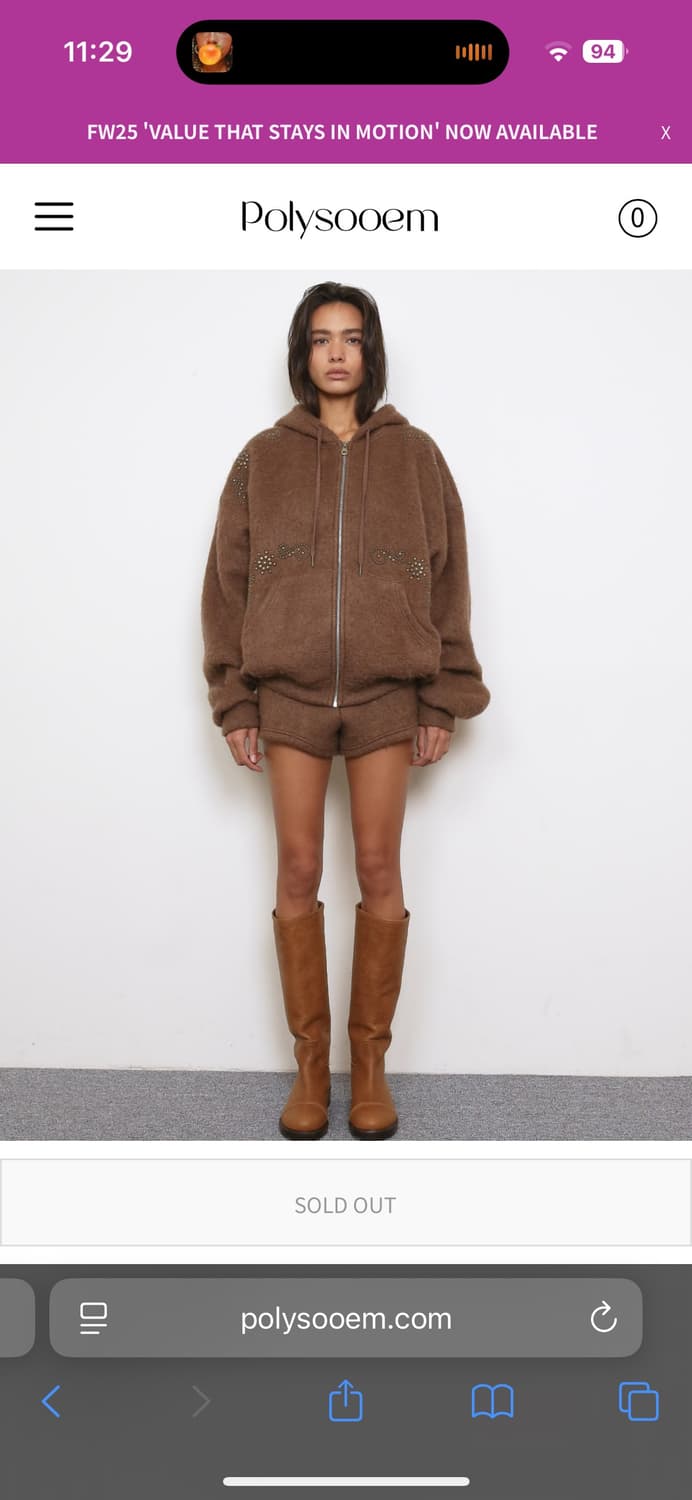 폴리수엠 오너먼트 스터드 후디 리미티드 에디션 상품이미지6