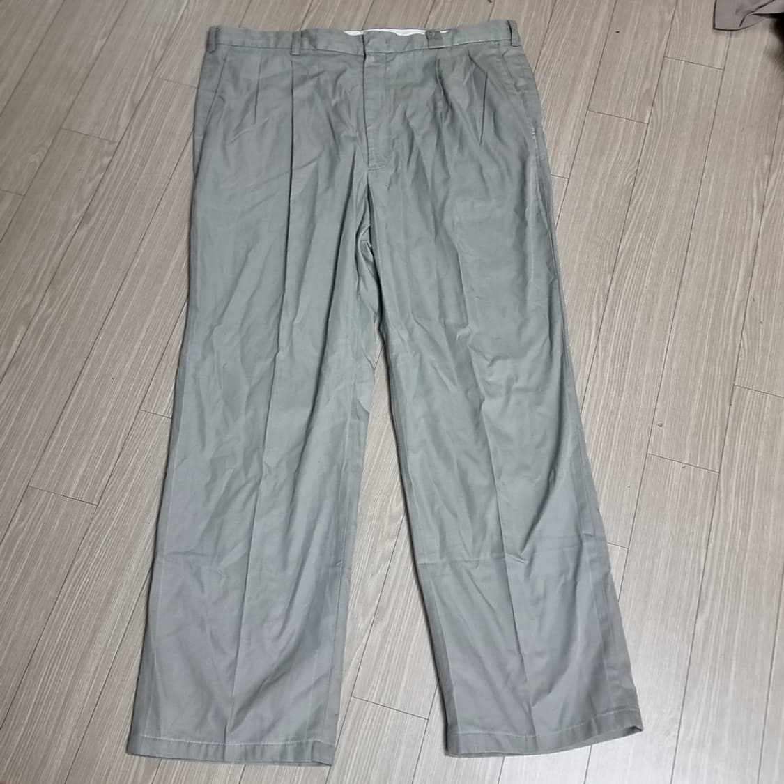 한국제80- 90년대 쌍방울 입생로랑 플리츠 남성 면바지(36-38) 상품이미지1