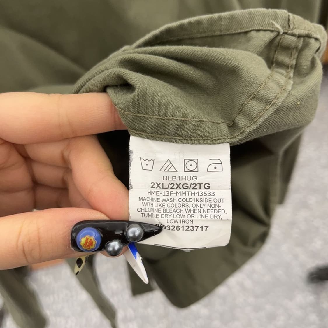 랭글런 사파리 올리브 카키 컴포트 워크 셔츠 2XL C08746 상품이미지6