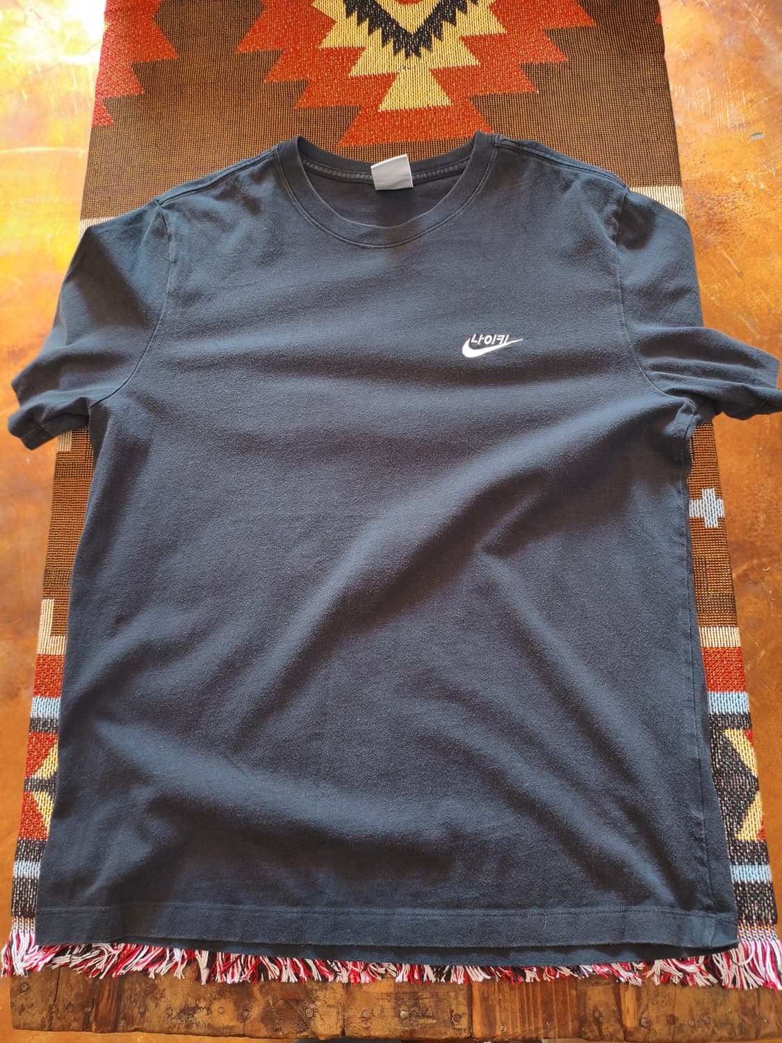 나이키 한글 반팔티 검정 사이즈XL 판매합니다 상품이미지1