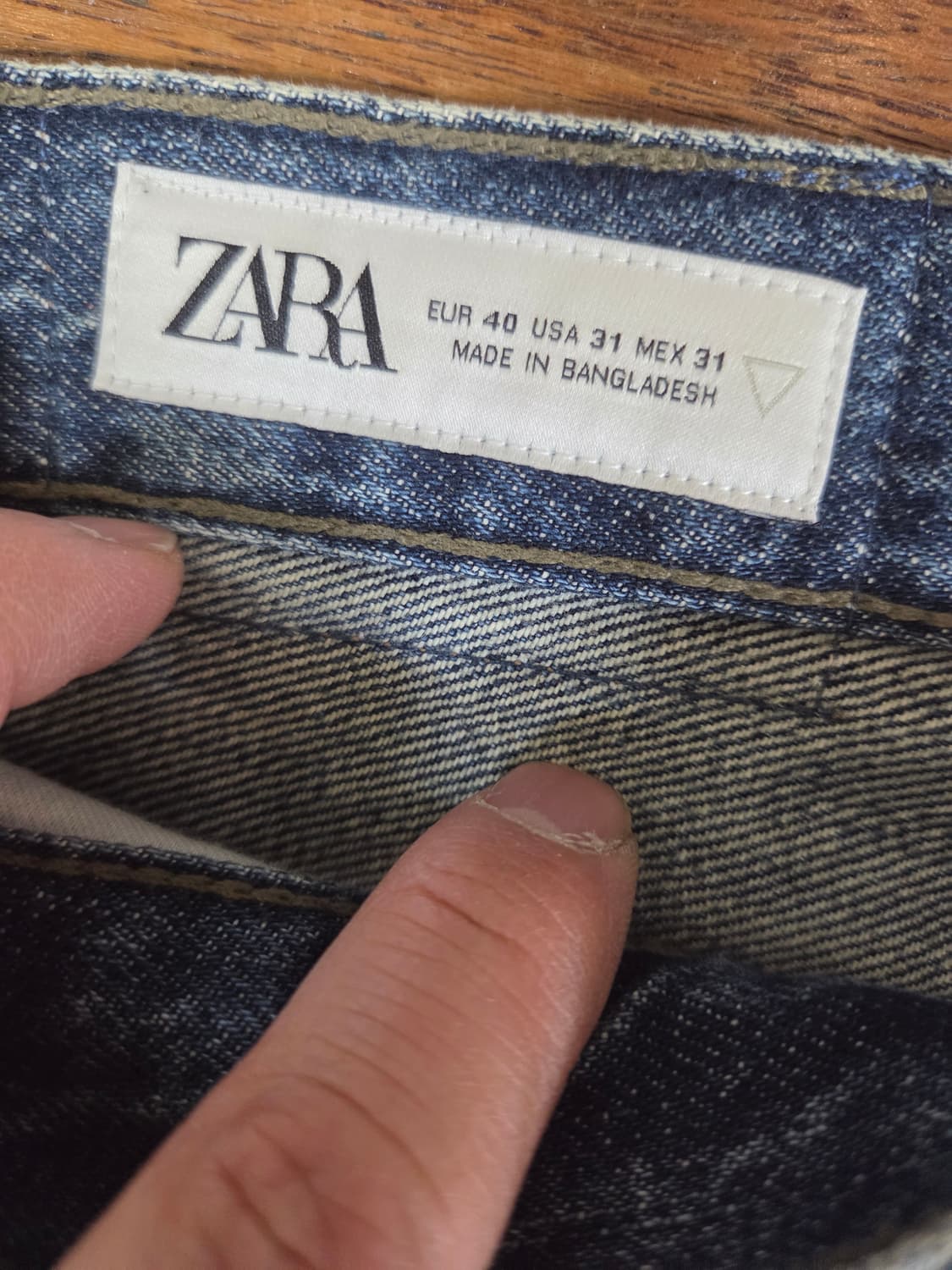 자라 빈티지워싱 데님팬츠 31 상품이미지3