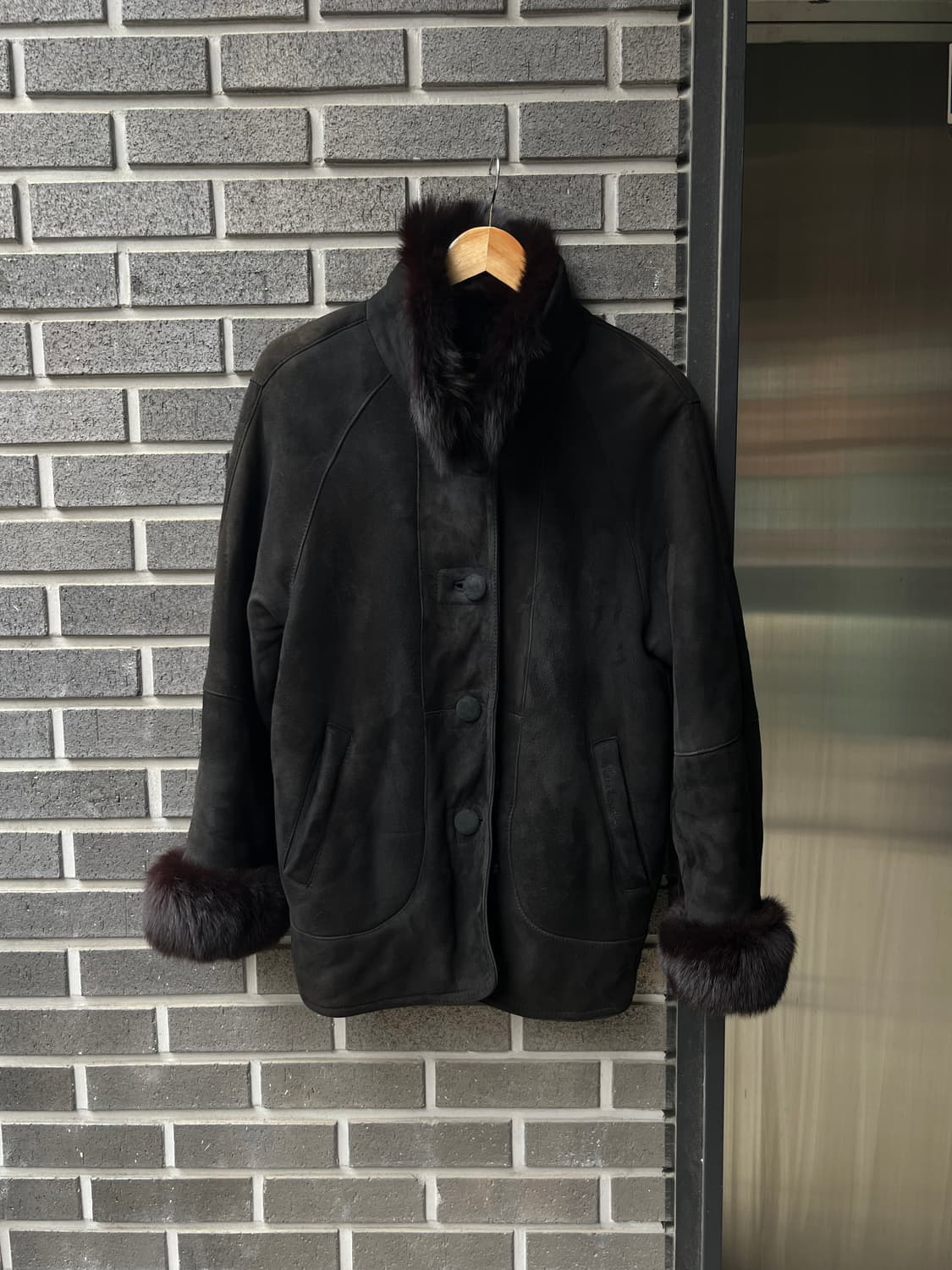 90s PIERRE CARDIN 피에르가르뎅 램스킨 자켓 상품이미지4